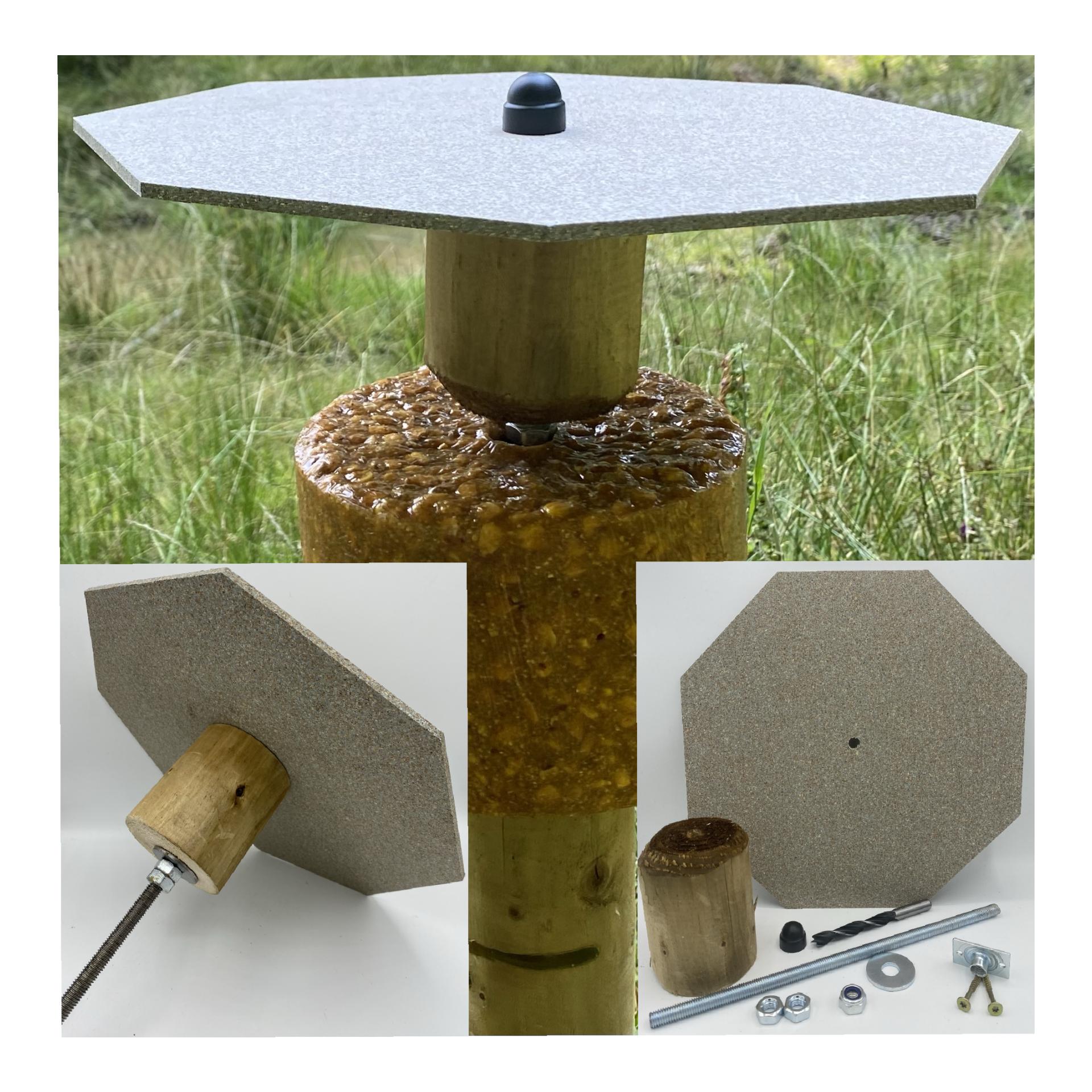 Befestigungsset Pfahlanbringung für Lecksteine