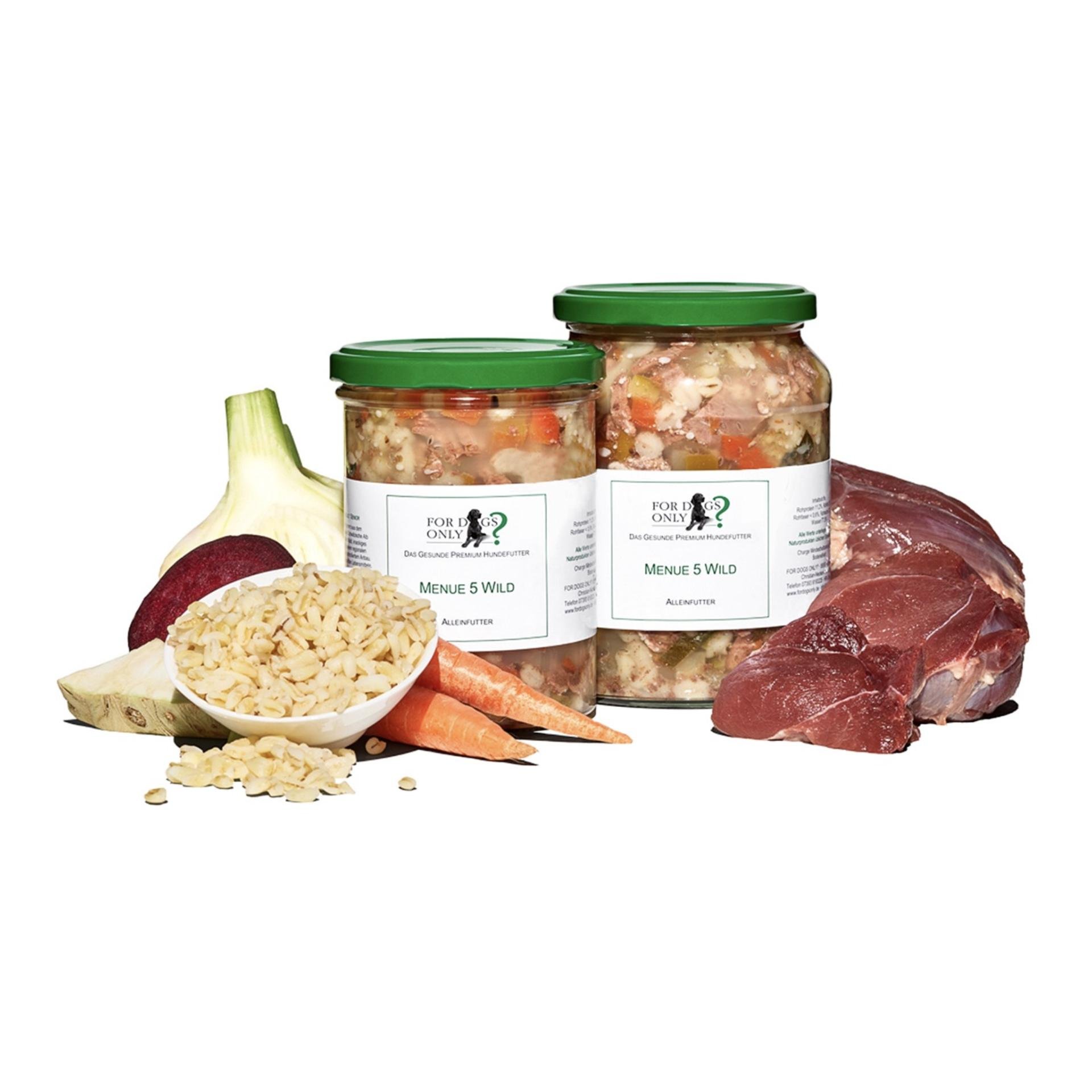 Premium Hundefutter Menue Wild