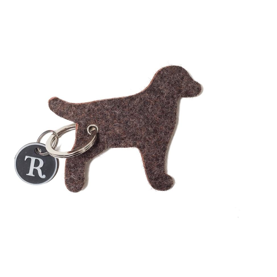 Porte-clés Filz chien - tricolore (brun)