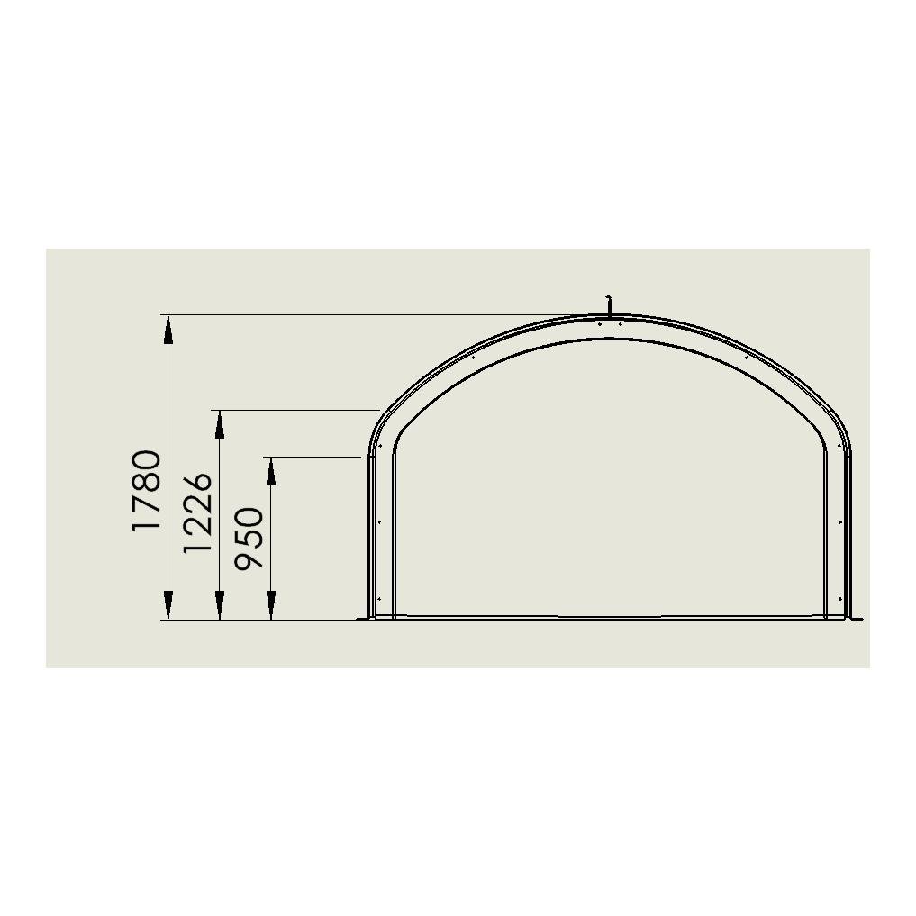 Hütte CalfHouse Premium XXL, allein