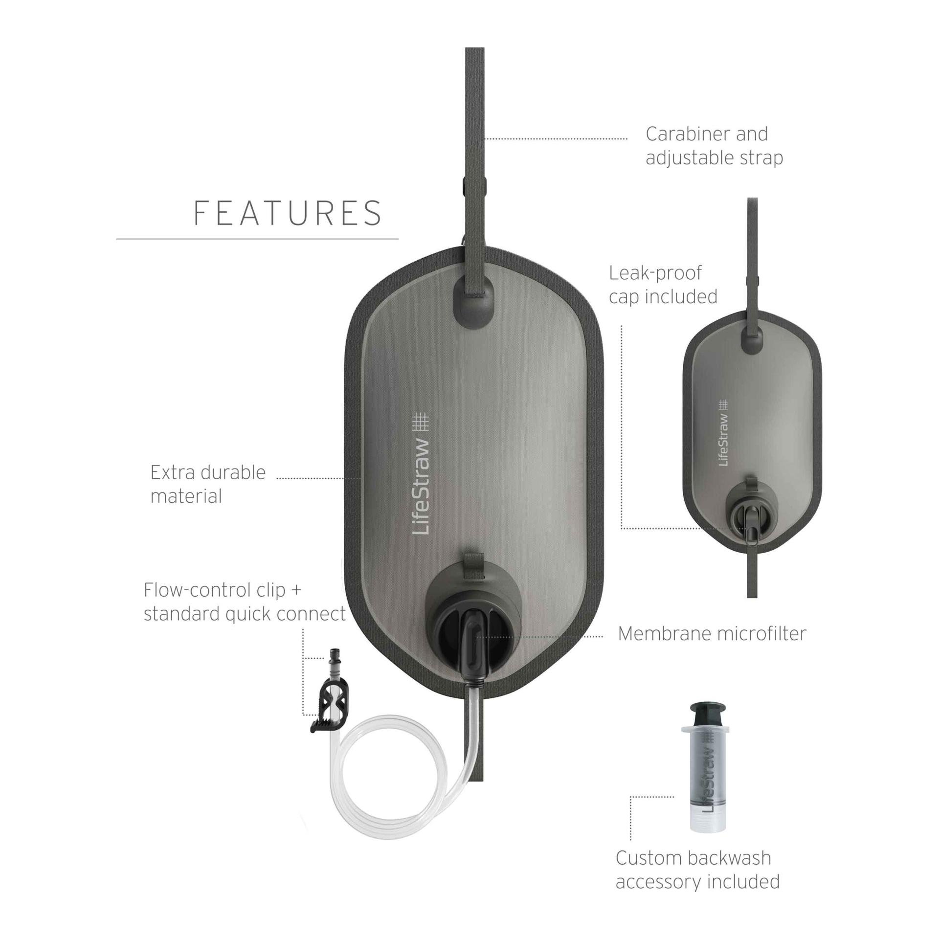 XL Capacity Gravity Wasserfilter System 8L