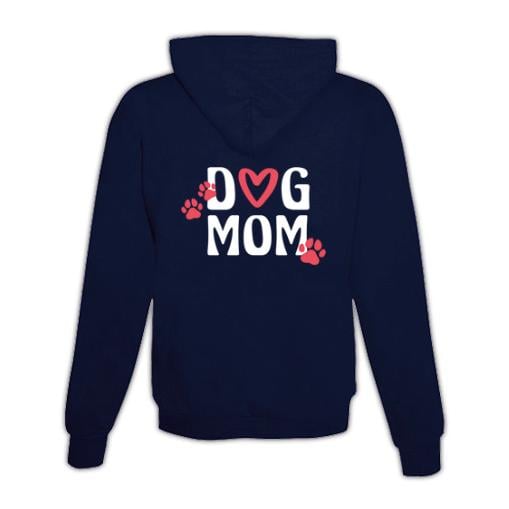 Image of Schwesternuhr Hoodie Dog Mom Unisex - Dunkelblau - bei Hauptner.ch