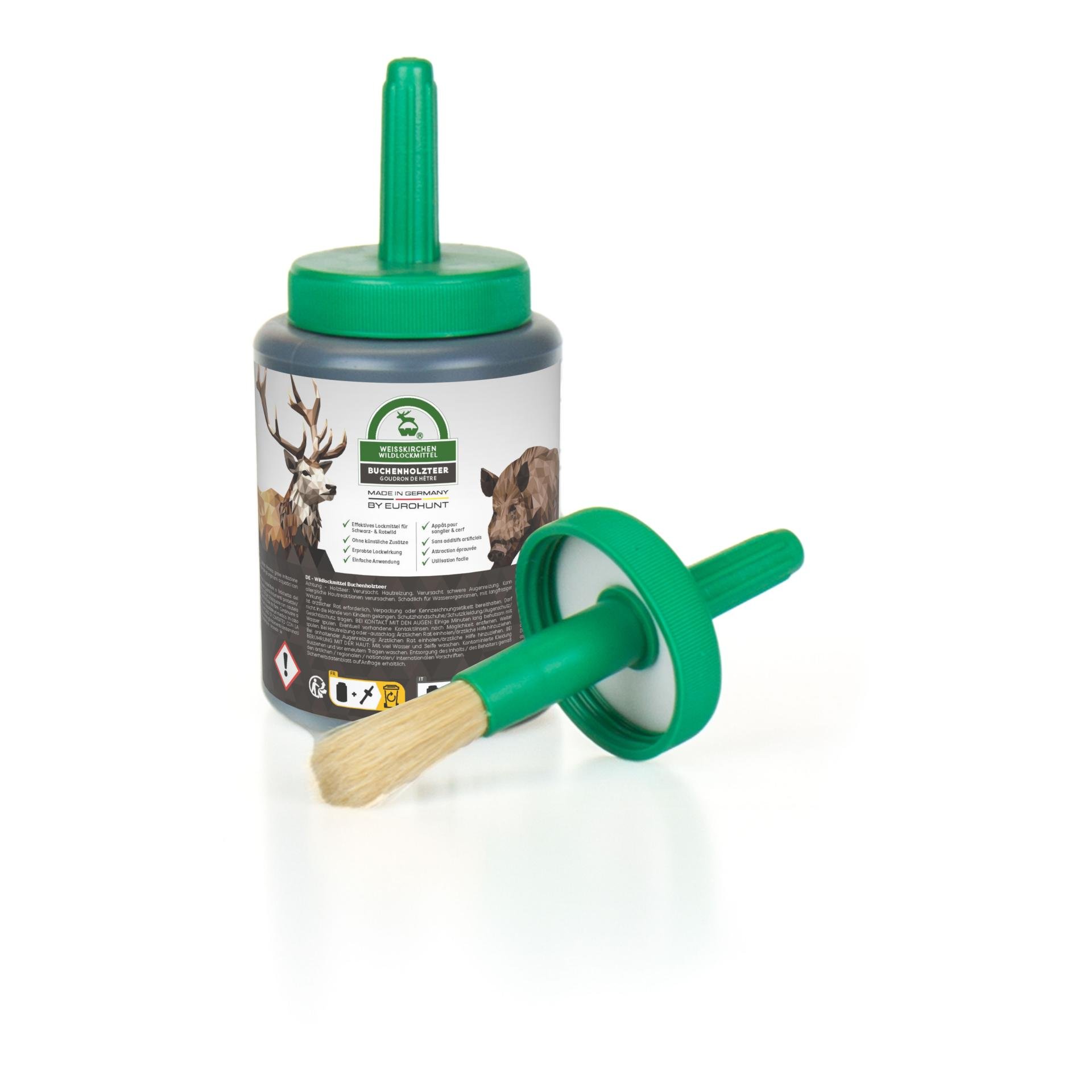 Weisskirchen Buchenholzteer - 500 ml Dose + Pinsel