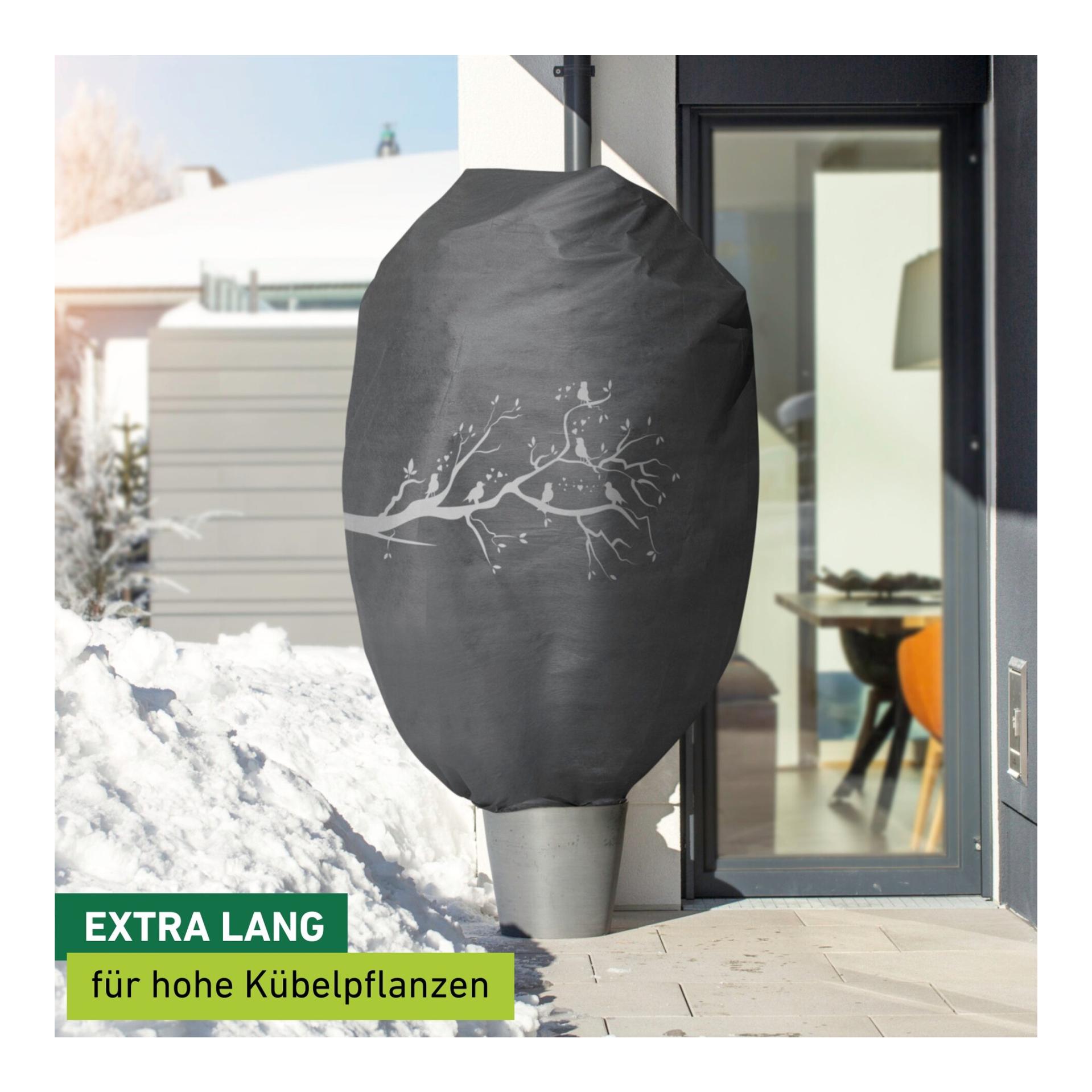 Winter-Deko-Vlieshaube PROTECT Vögel