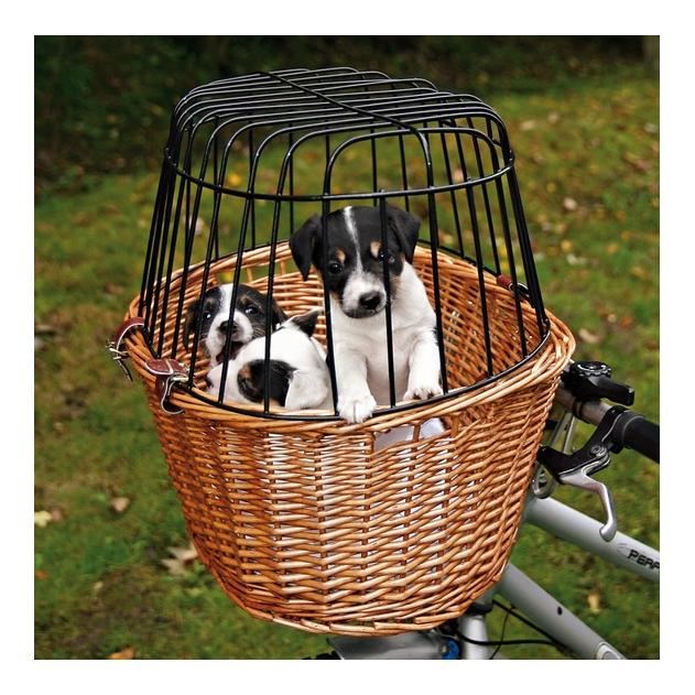 Image of Trixie Fahrradkorb für Hunde mit Gitter 44 × 48 × 33 cm - braun bei Hauptner.ch