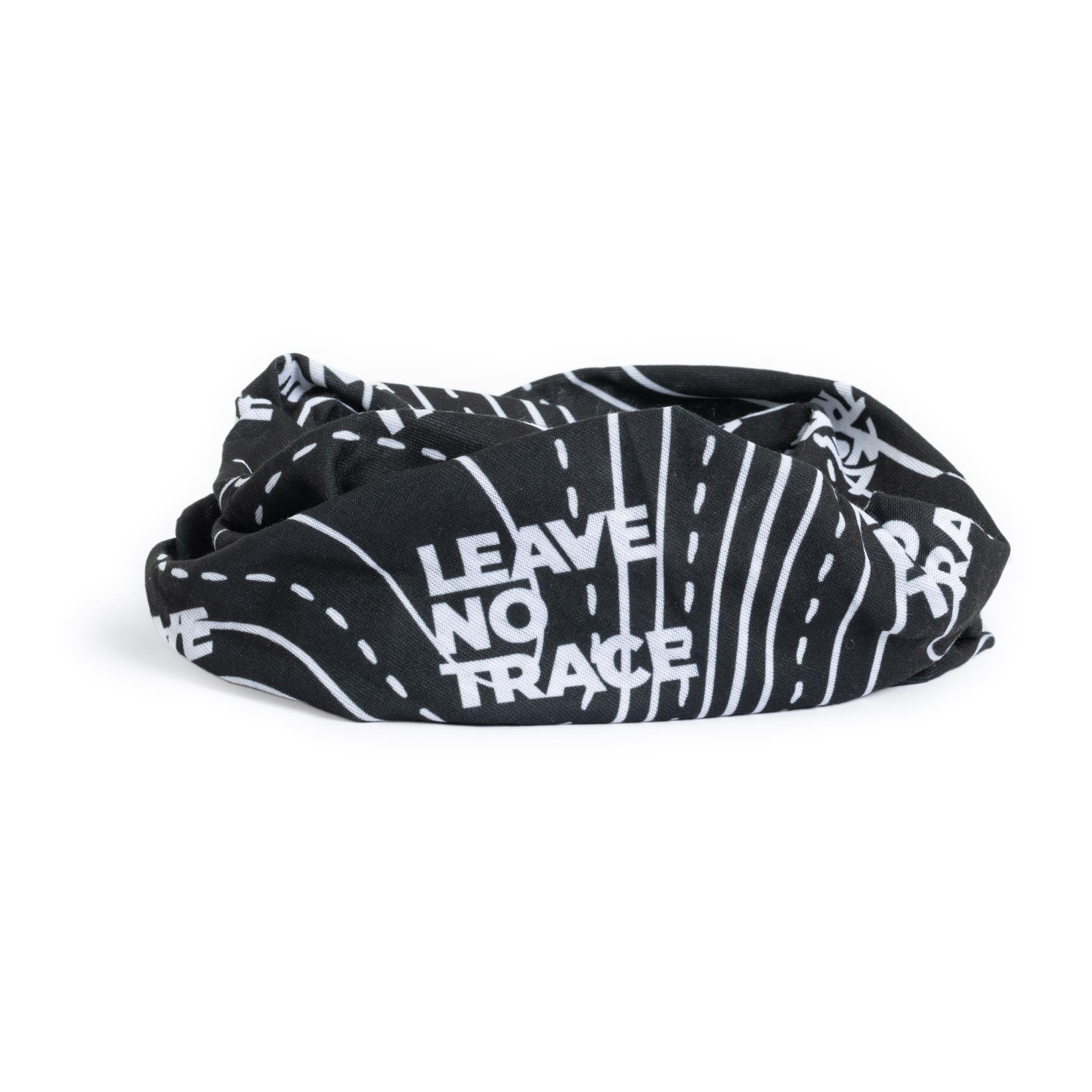Multifunktionstuch Neckwarmer Leave no trace - schwarz