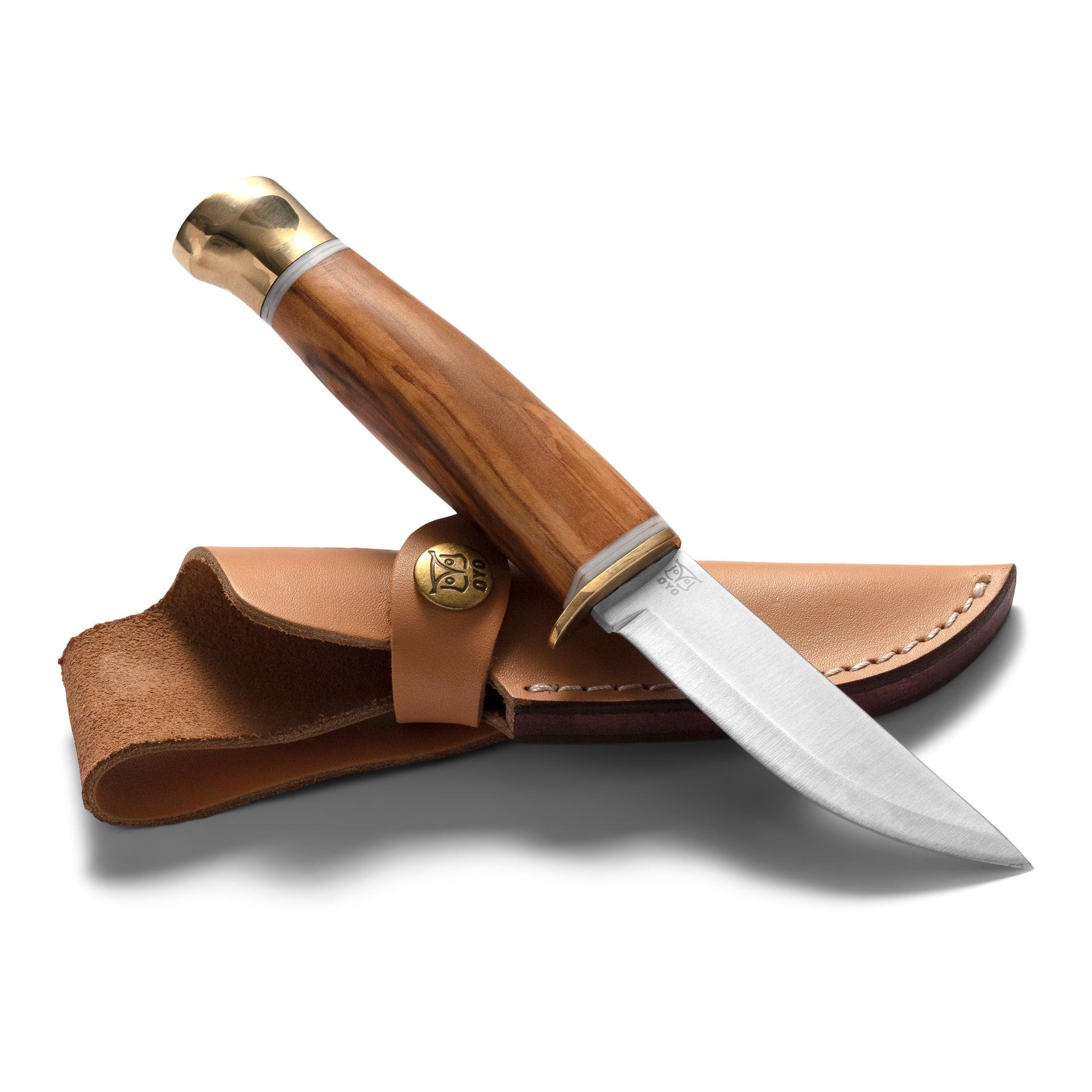 JOUNTHEIMEN - Jagd/Outdoormesser mit Lederscheide