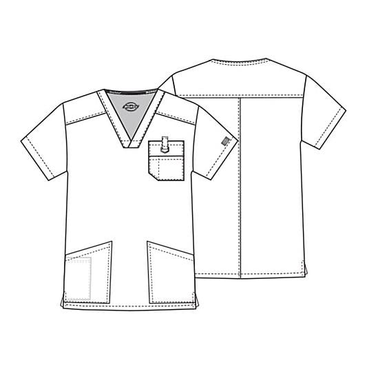 EDS Signature Kasack mit V-Ausschnitt Herren