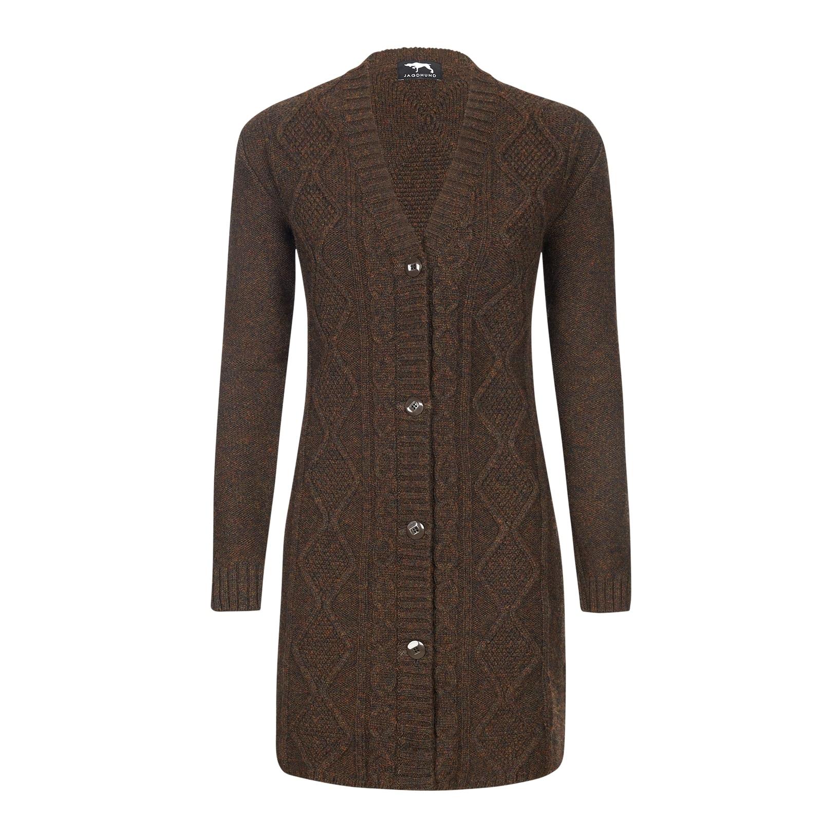 Strickmantel Damen Krumau - Braun