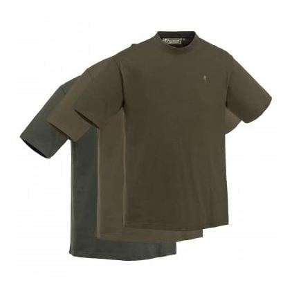 T-Shirt 3er Pack- grün/jagdbraun/khaki
