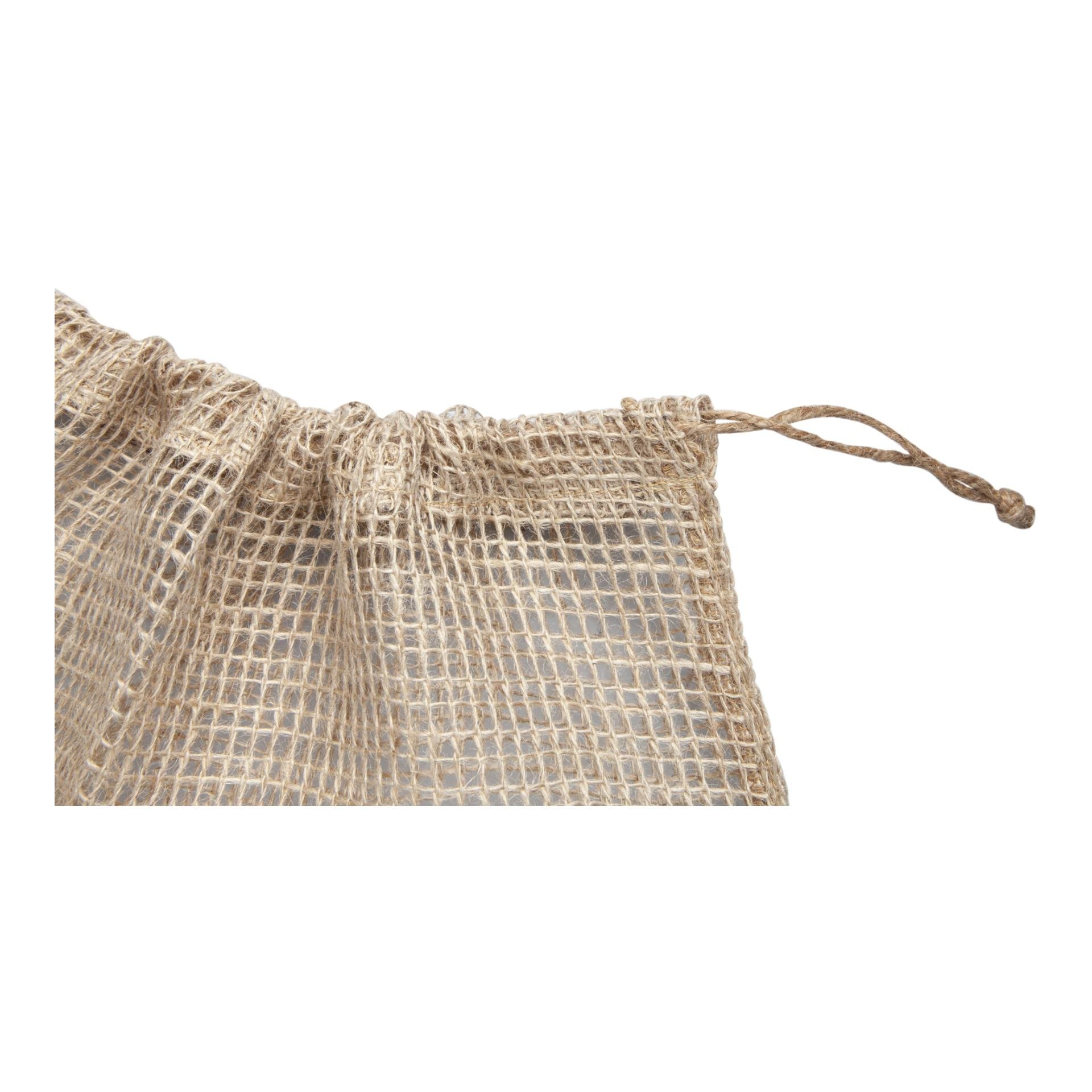 Windhager Sacs en filet en jute ÉCO avec cordon de fermeture