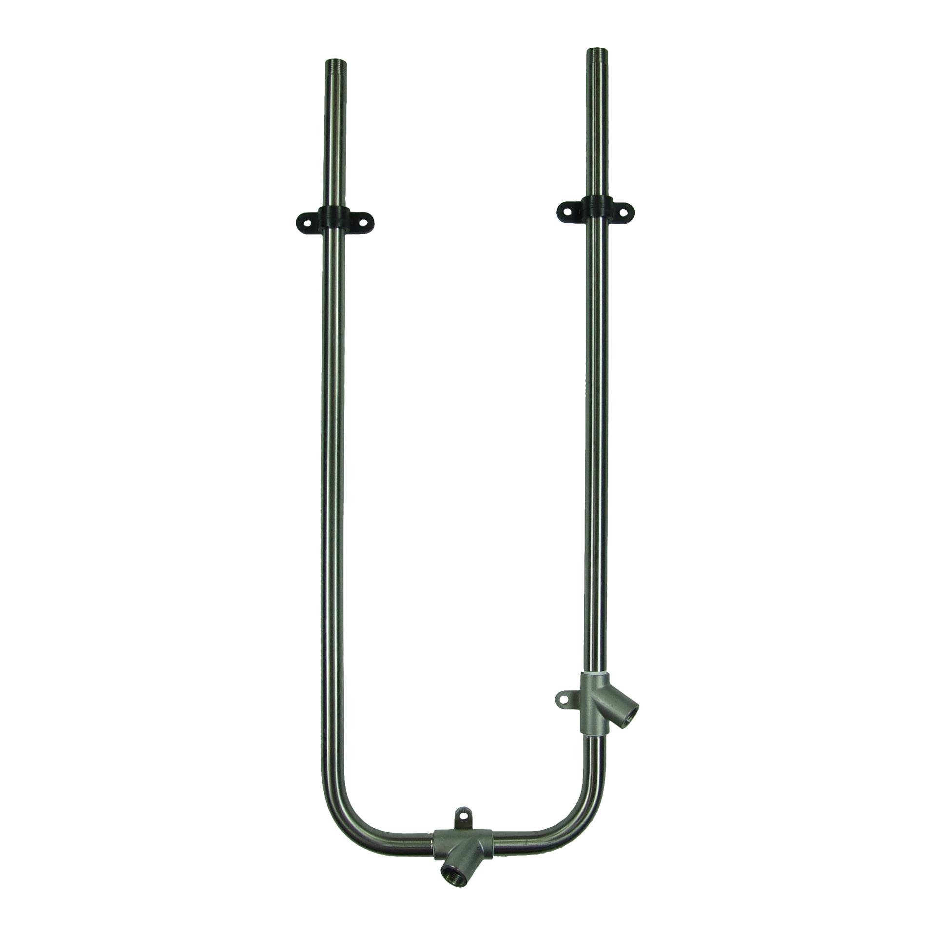 Image of Suevia Umlaufrohr - 1 Abgang waagrecht, 1 Abgang senkrecht - Edelstahl - bei Hauptner.ch