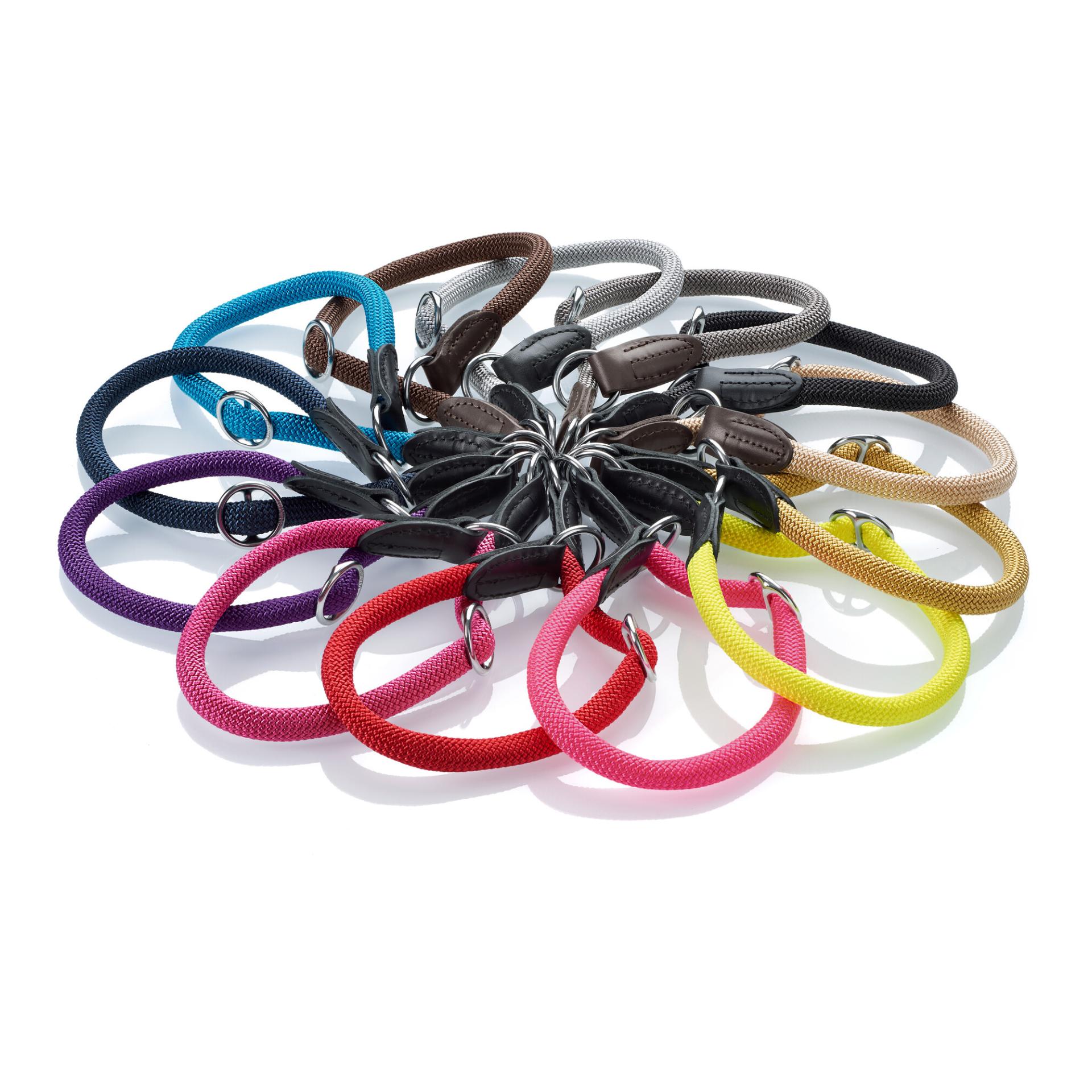 Dressurhalsband Freestyle mit Stopper - braun