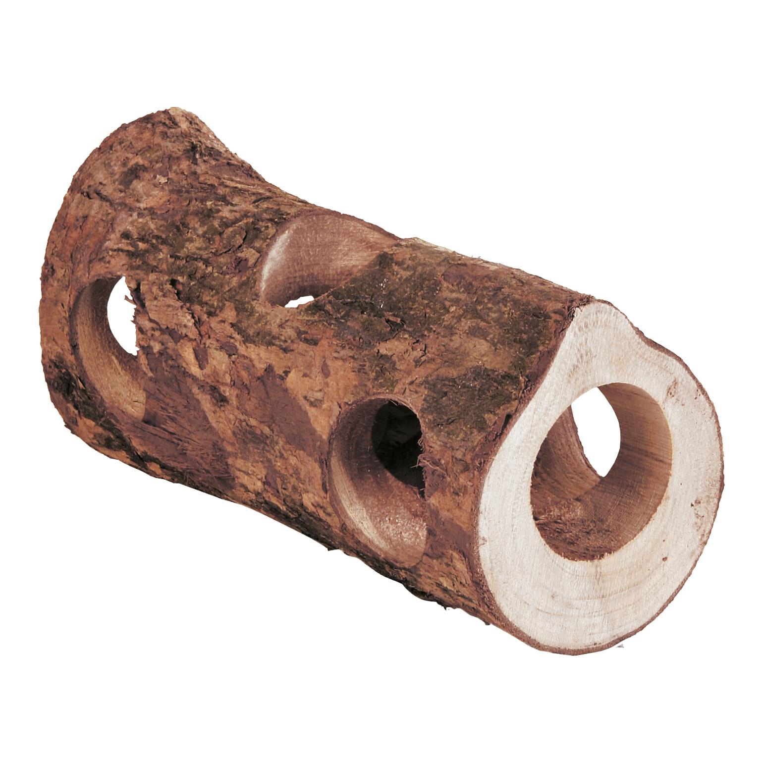 Röhrentunnel aus Naturholz für Kleintieren