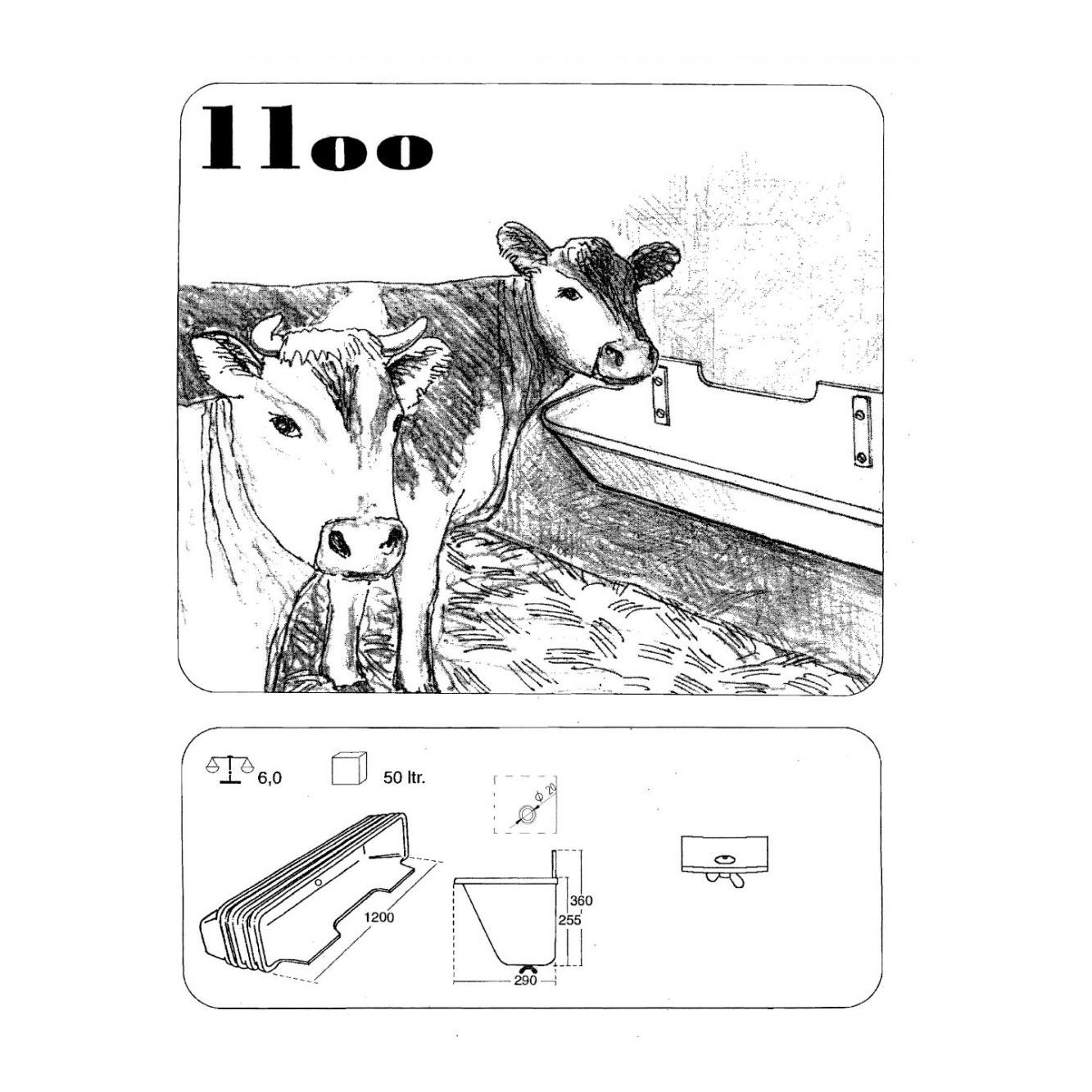 Langtrog aus Kunststoff