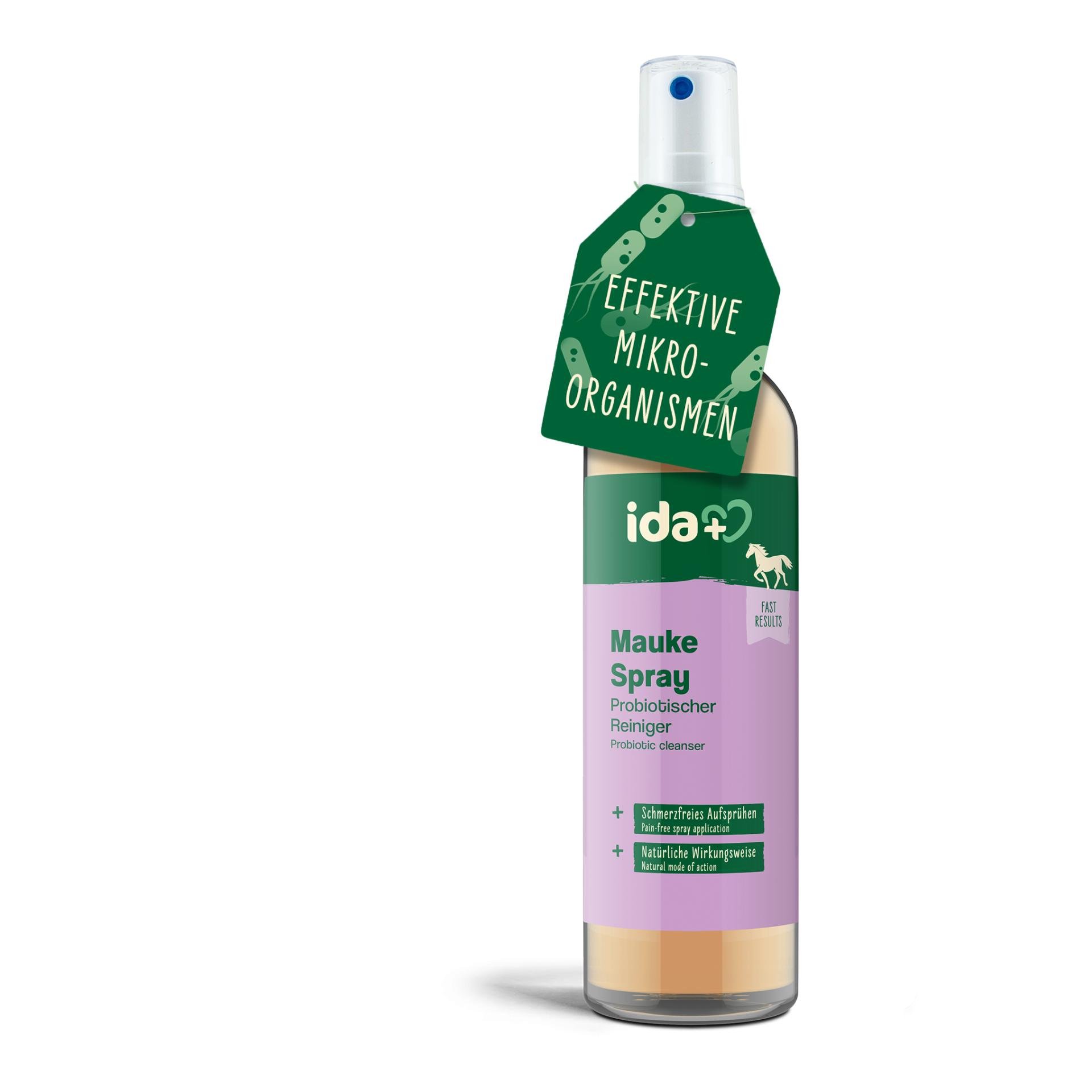 IdaPlus Mauke Spray für Pferde - schnelle Hilfe bei Mauke, Strahlfäule & Ekzemen 