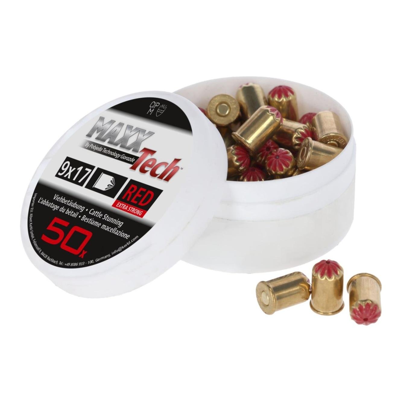 Viehbetäubungsapparat BLITZ 50 Spezialkartuschen - ROT - schwerste Tiere