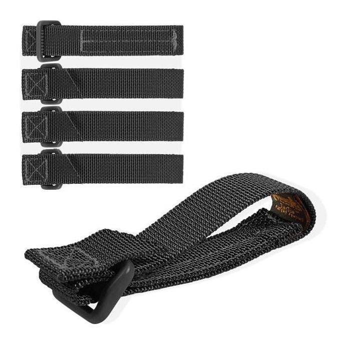 TacTie Befestigungsband 7.5cm (4er Pack) - Schwarz