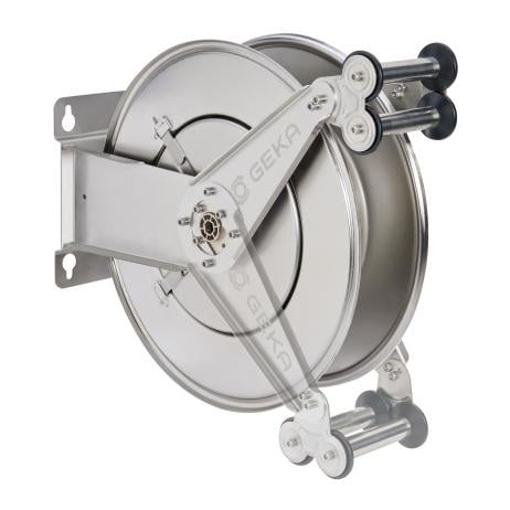 Plus automatischer Schlauchaufroller Edelstahl