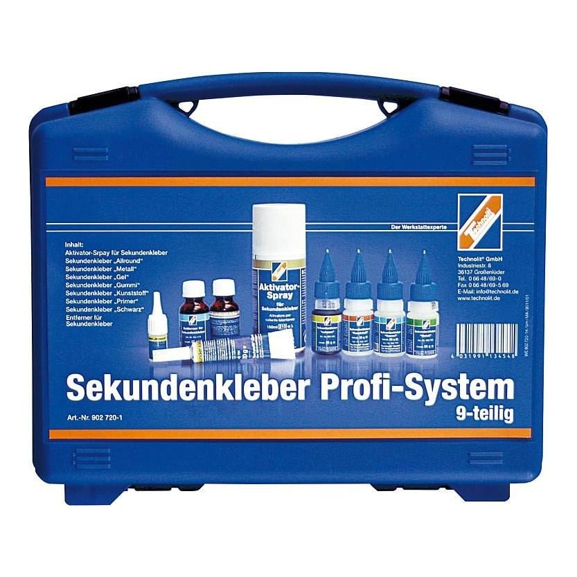 Image of Technolit Sekundenkleber Profi-System 9-teilig - Blau - bei Hauptner.ch