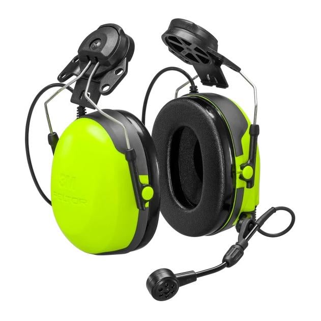 PELTOR CH-3 Headset mit PTT Adapter, Befestigung am Schutzhelm