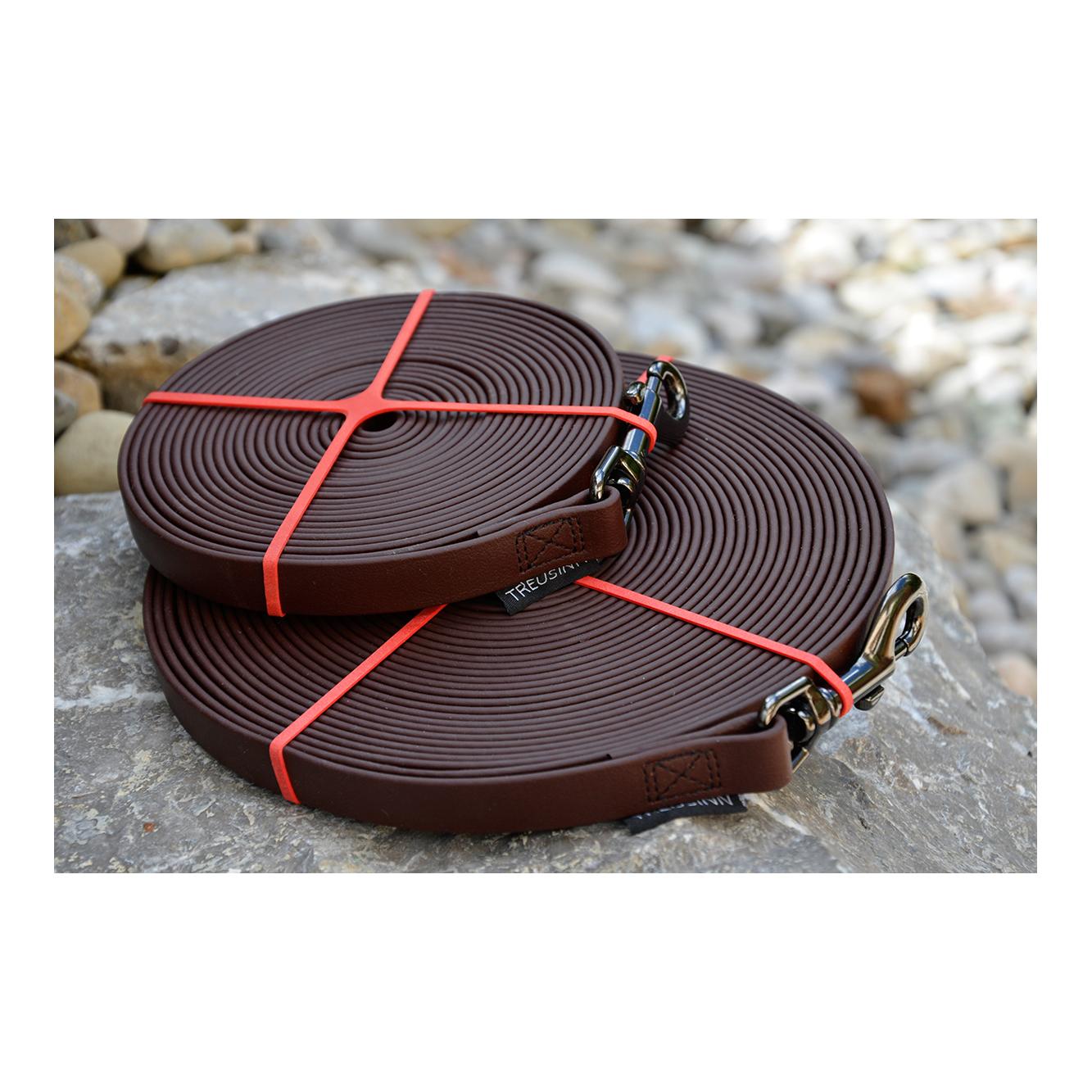 Schleppleine Biothane STAY - schokobraun