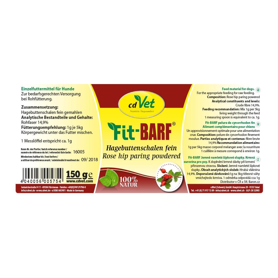 Fit-BARF Hagebuttenschalen fein 