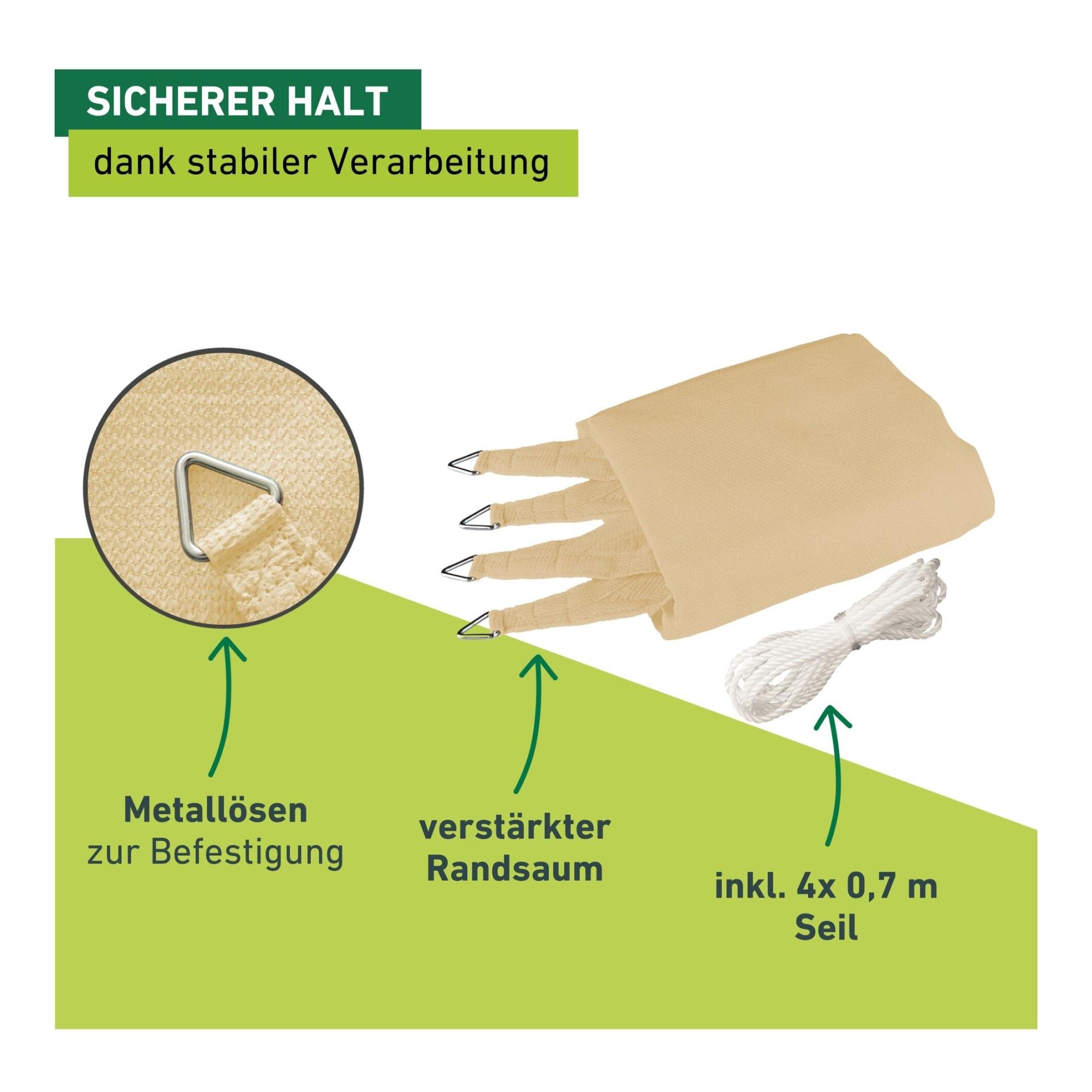 Windhager Sonnensegel Capri - Rechteck