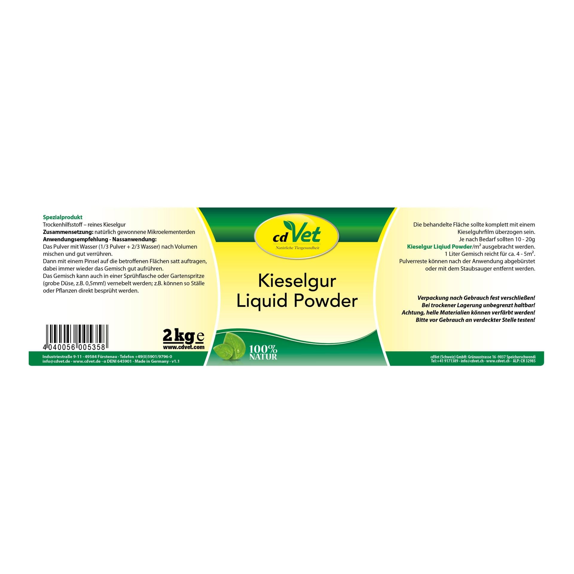 Kieselgur Liquid Powder