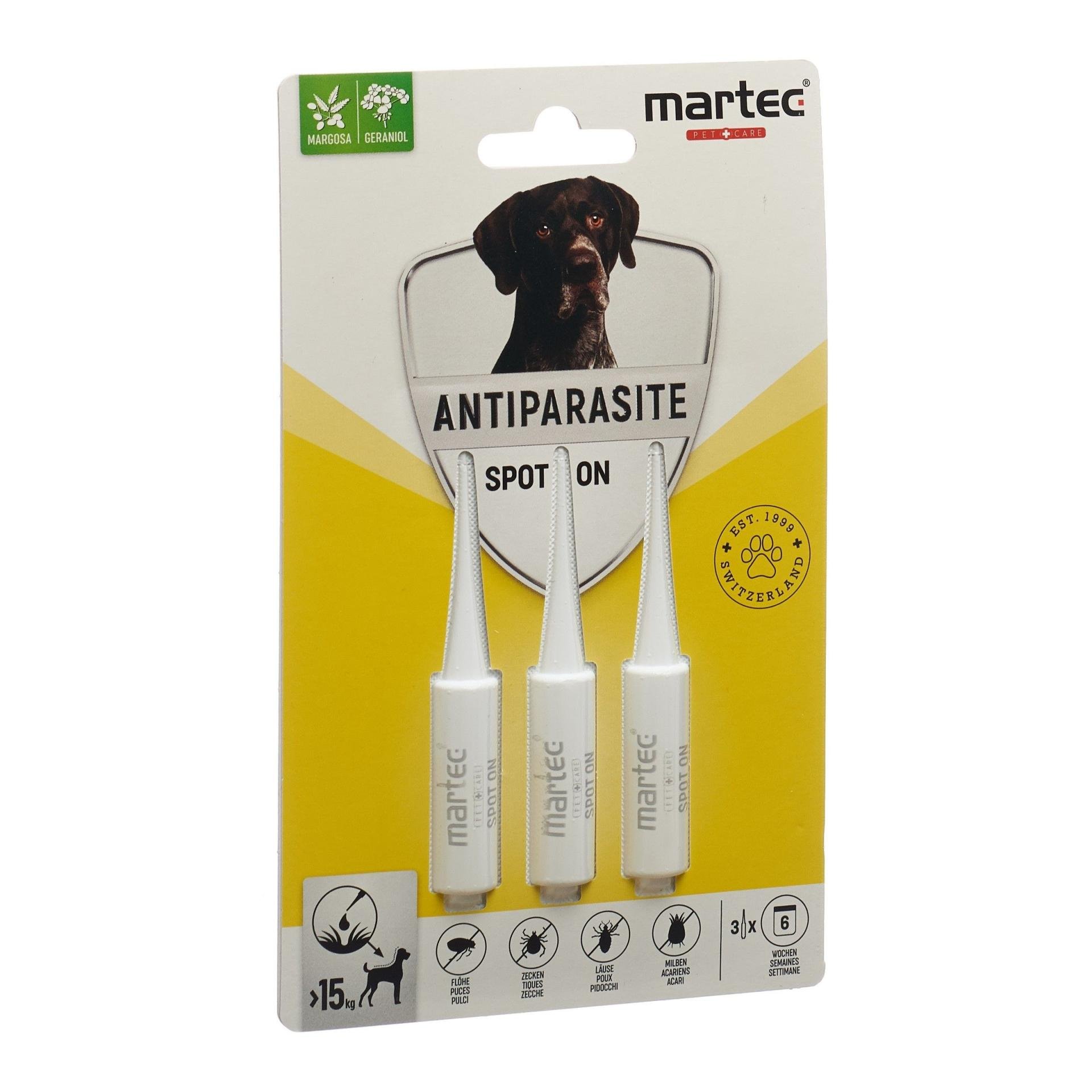 Image of Martec Pet Care Spot on ANTIPARASITE für Hunde ab 15kg bei Hauptner.ch