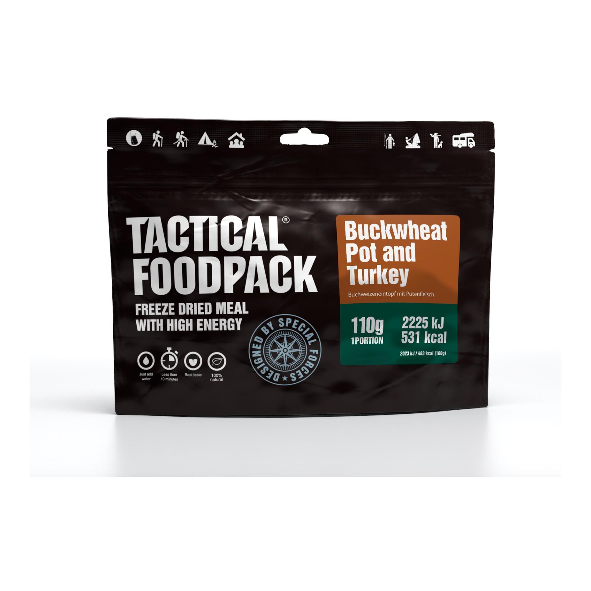 Image of Tactical Foodpack Buckwheat and Turkey - Schwarz - bei Hauptner.ch