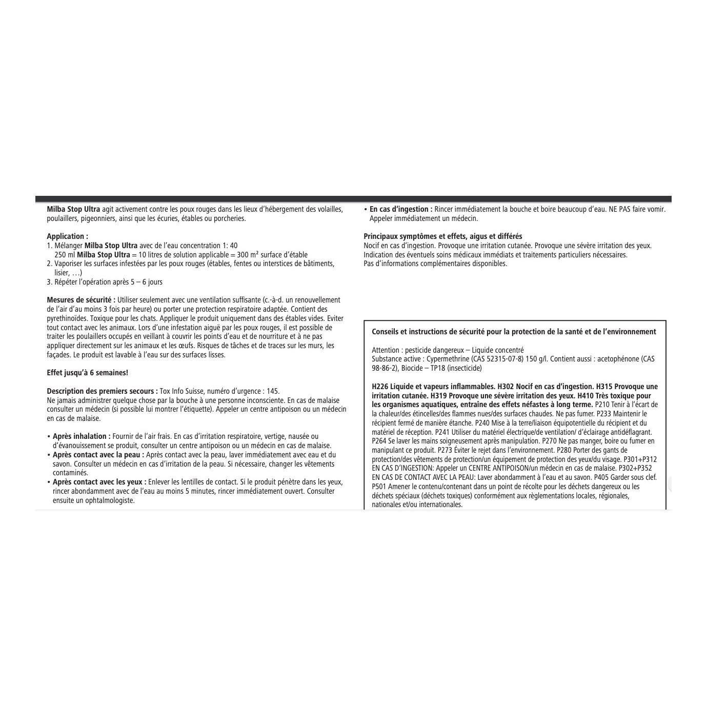 Concentré liquide MilbaStop Ultra
