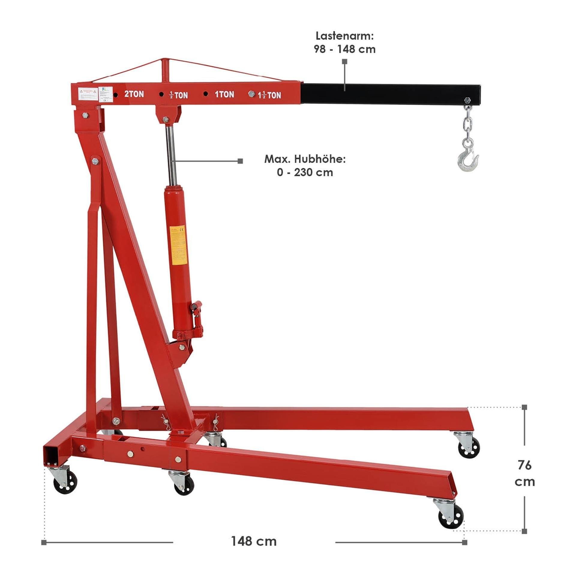 Grue d’atelier hydraulique