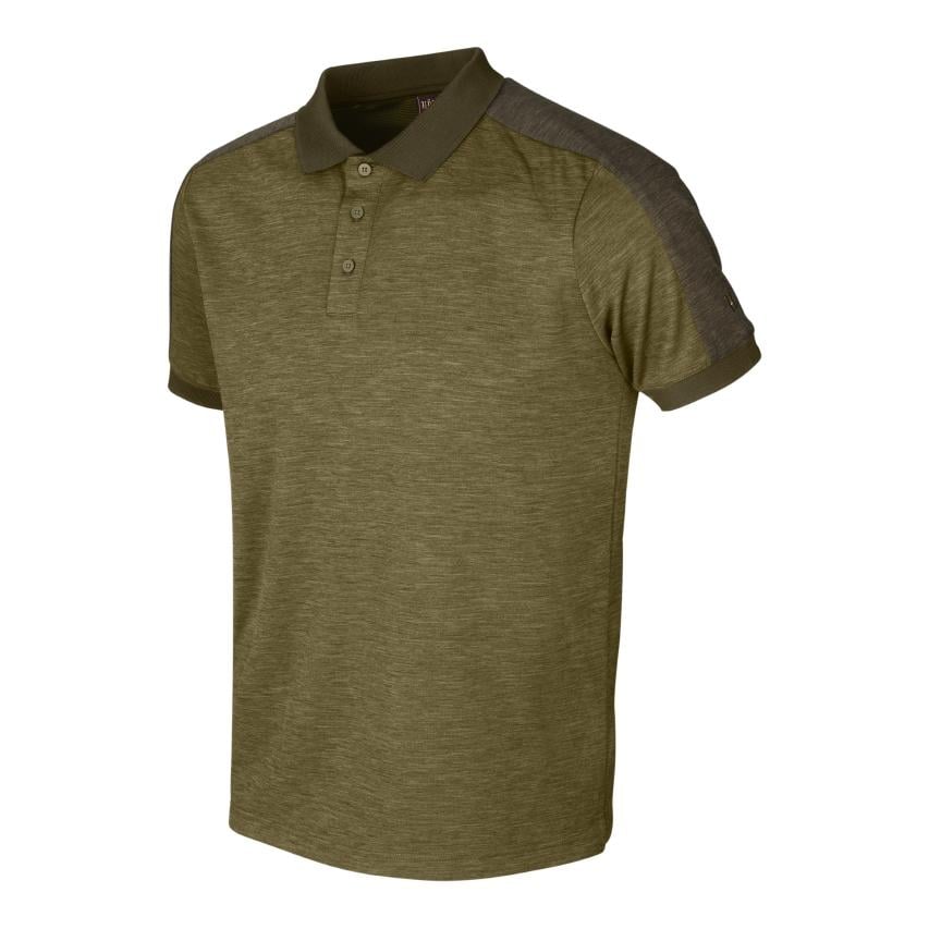 Image of Härkila Tech Poloshirt - dark olive/willow green bei Hauptner.ch