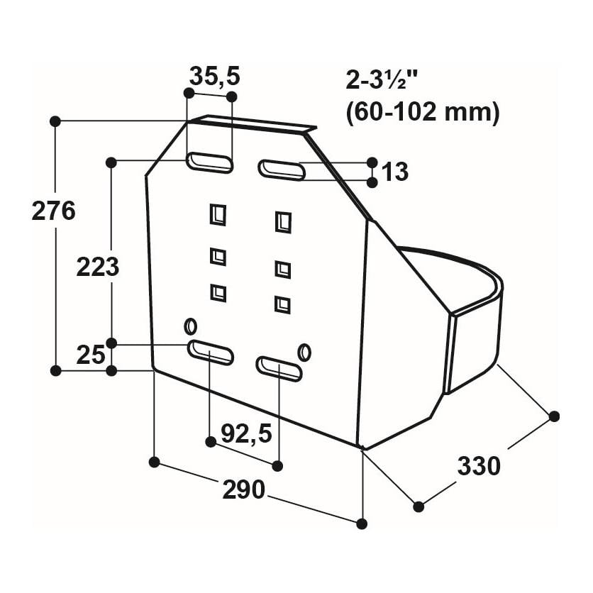 Suevia Arceau de protection pour abreuvoirs Mod. 115, 1200