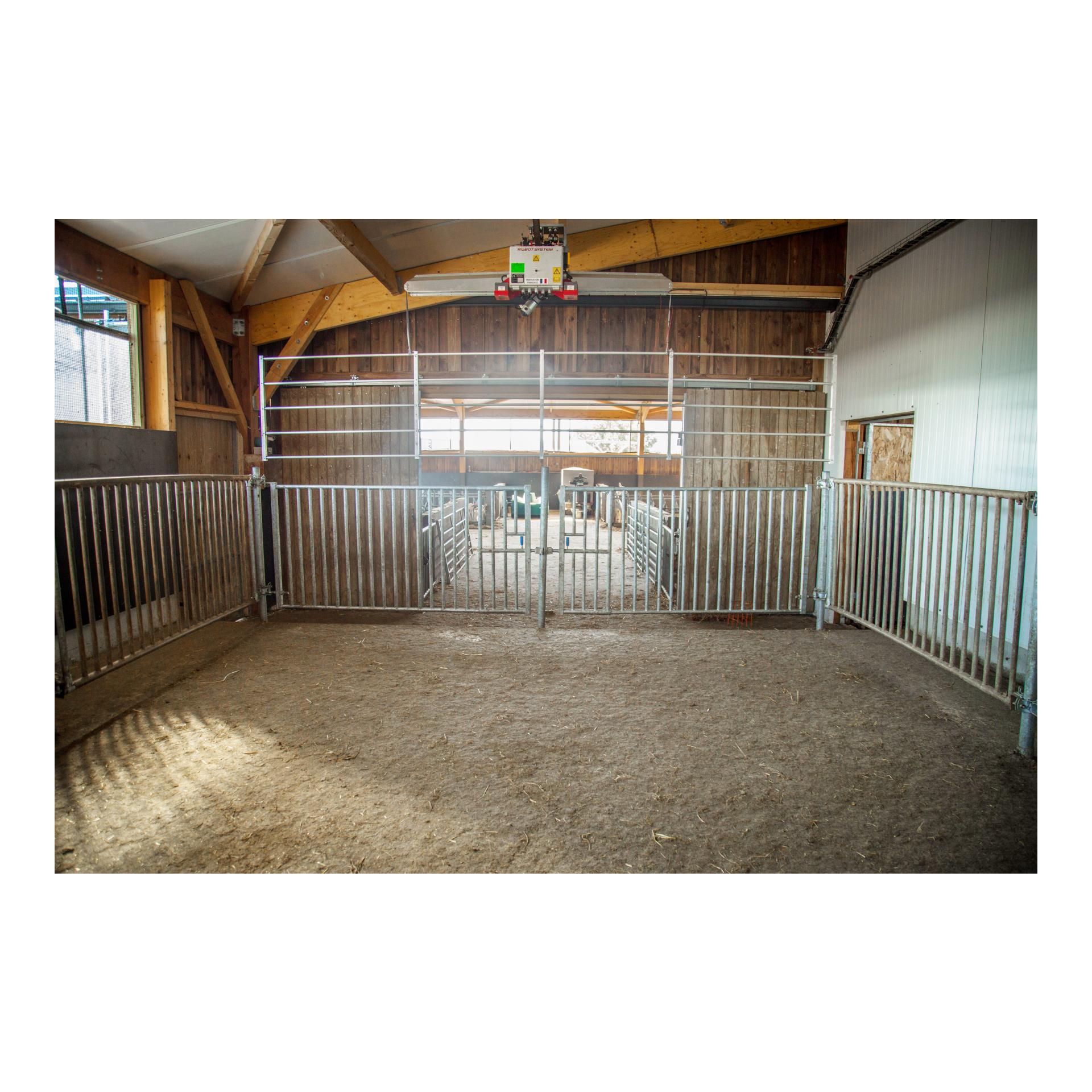 Porte de séparation à barreaux verticaux