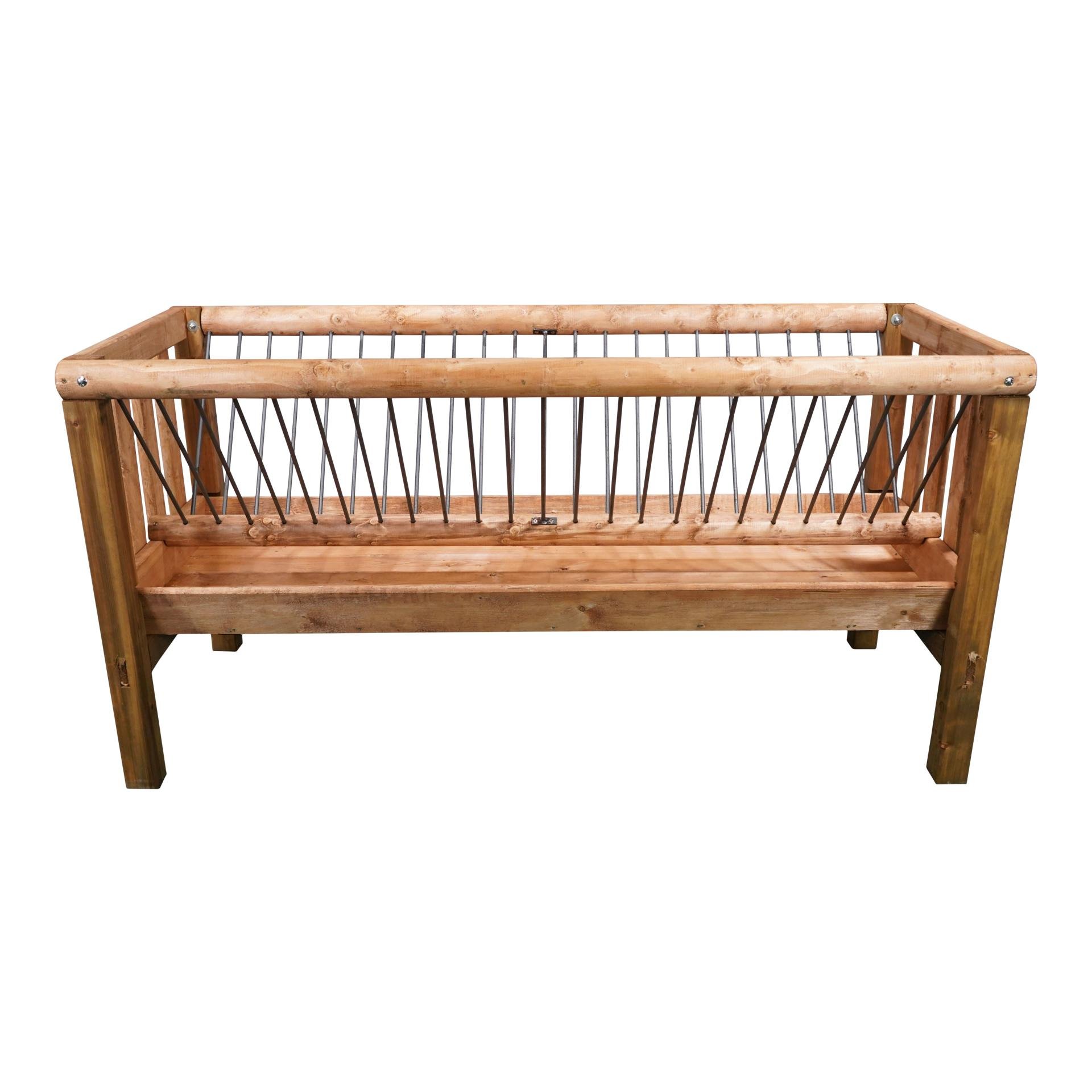 Cheval à double corne en bois