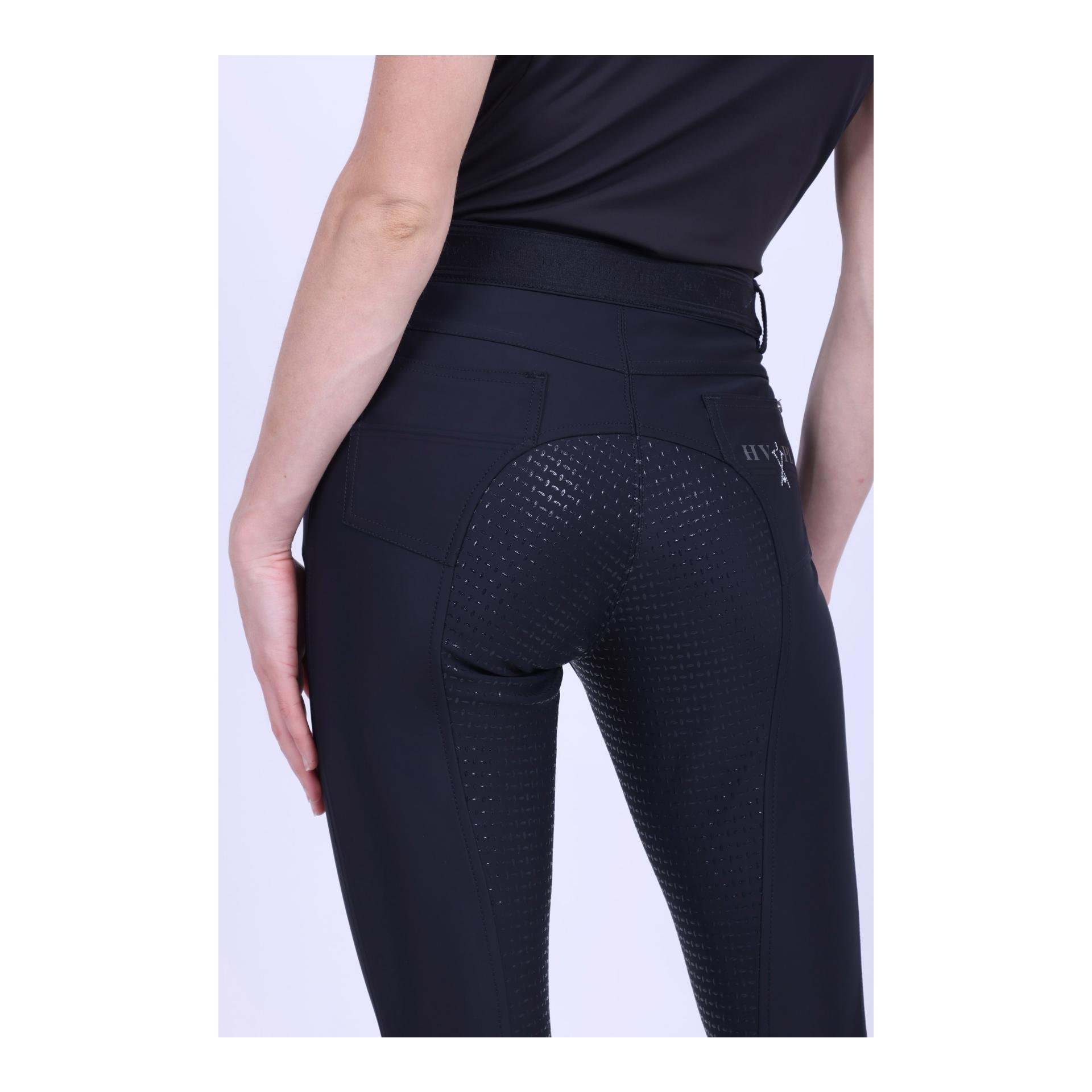 Pantalon d'équitation HVPNicky à fond intégral – noir