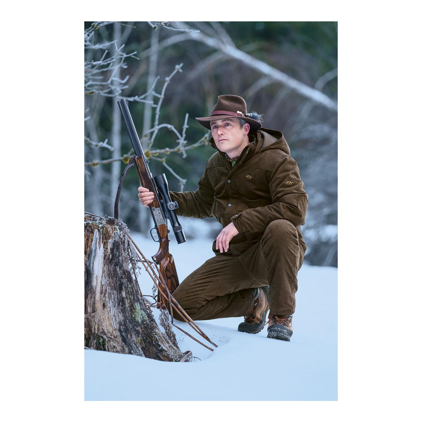 Marlon Suede Hose - Dunkelbraun