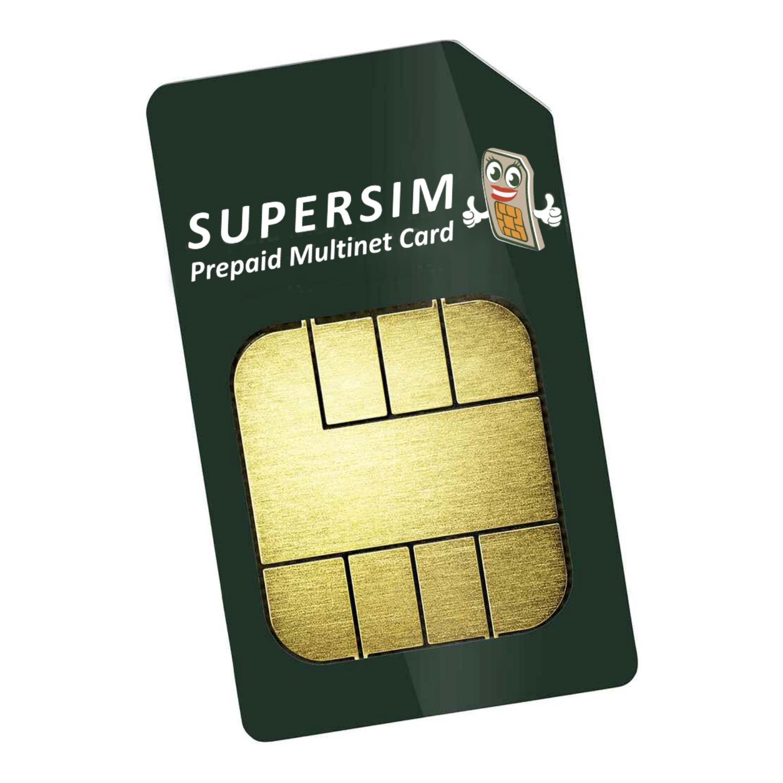 SUPERSIM Prepaid-Multinetzkarte für Wildkameras 