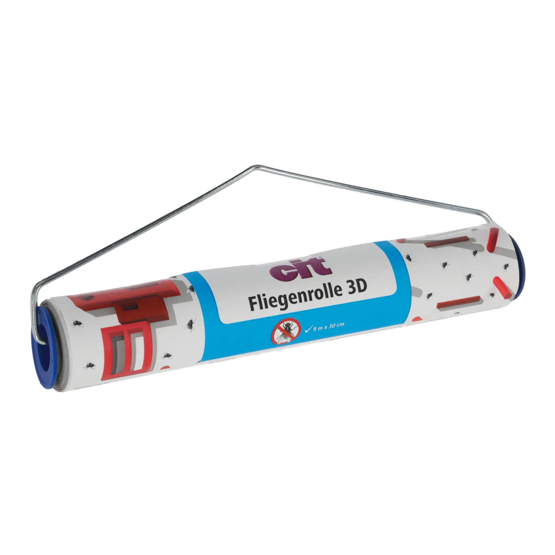 Kerbl CIT Fliegenrolle 3D-Druck 7m x 10cm - Bunt