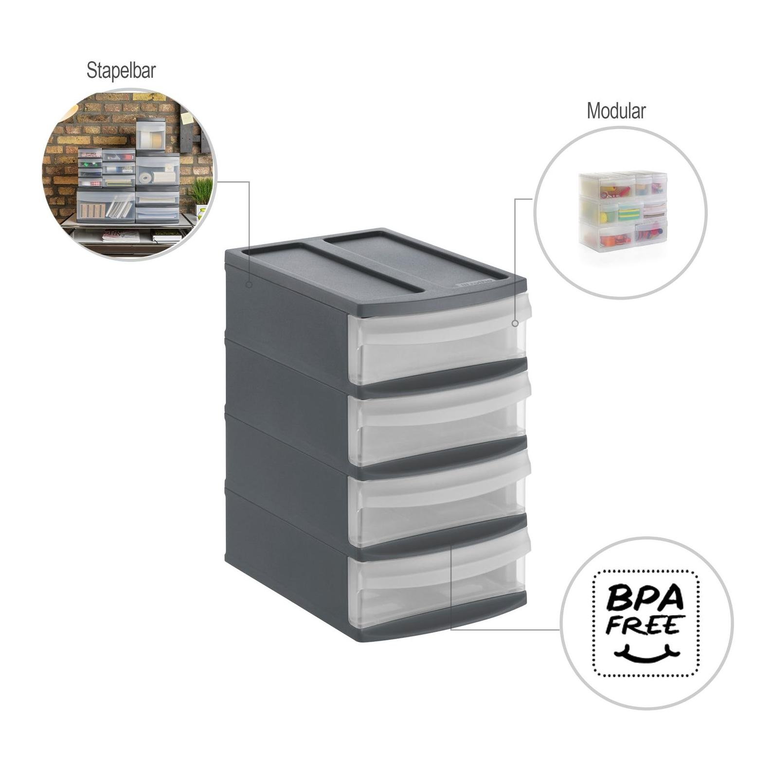 Rotho Caisses à tiroirs SYSTEMIX