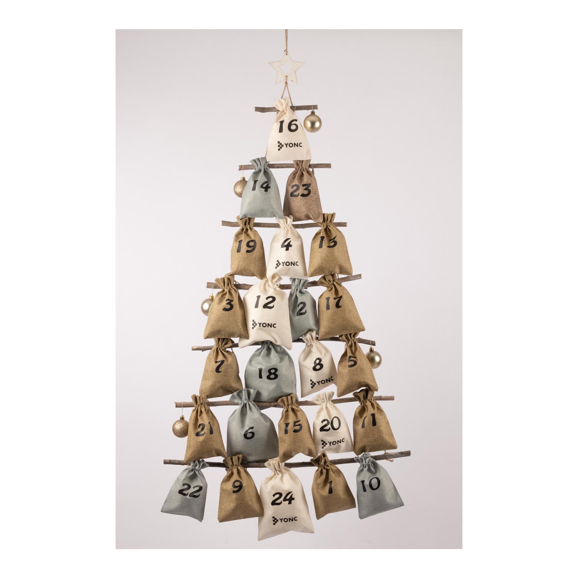 Adventskalender Beutel-Set YONC Jute-Look