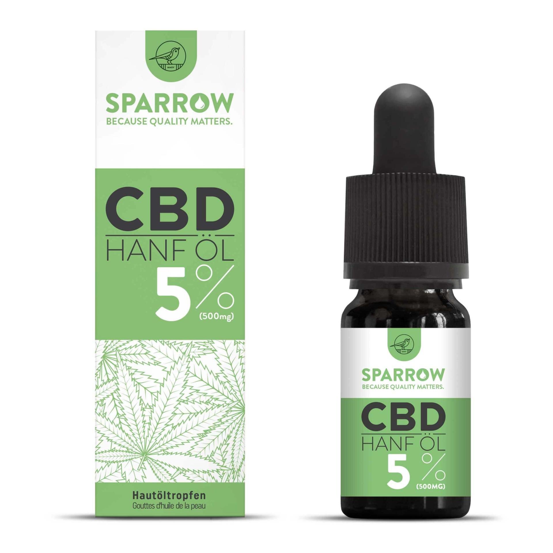 Image of Sparrow Canna Way CBD Hanföl 5% für den Mensch bei Hauptner.ch