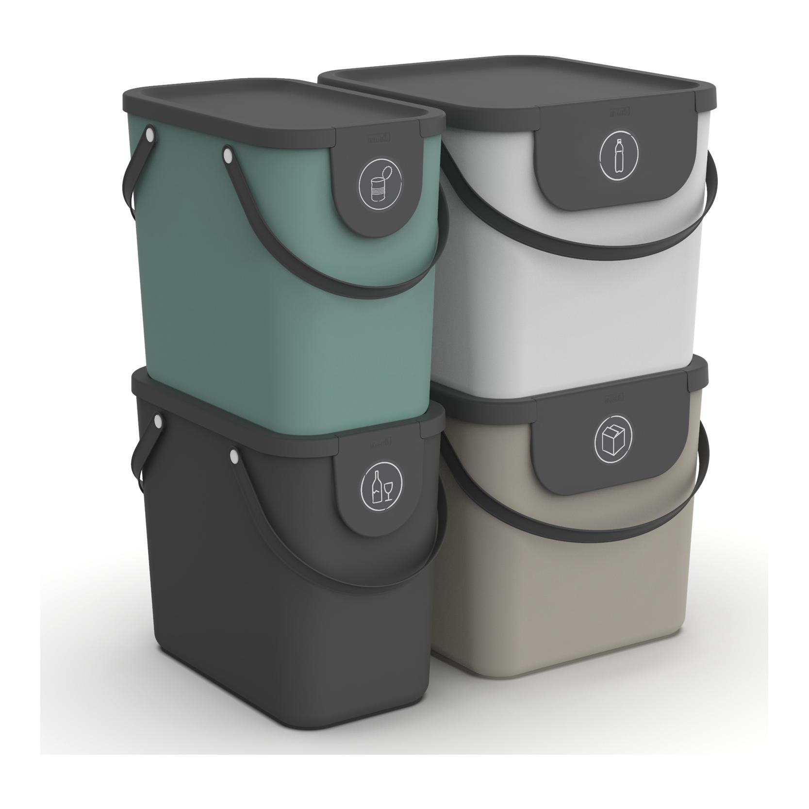Set Mülltrennsystem ALBULA 2x40l, 2x25l