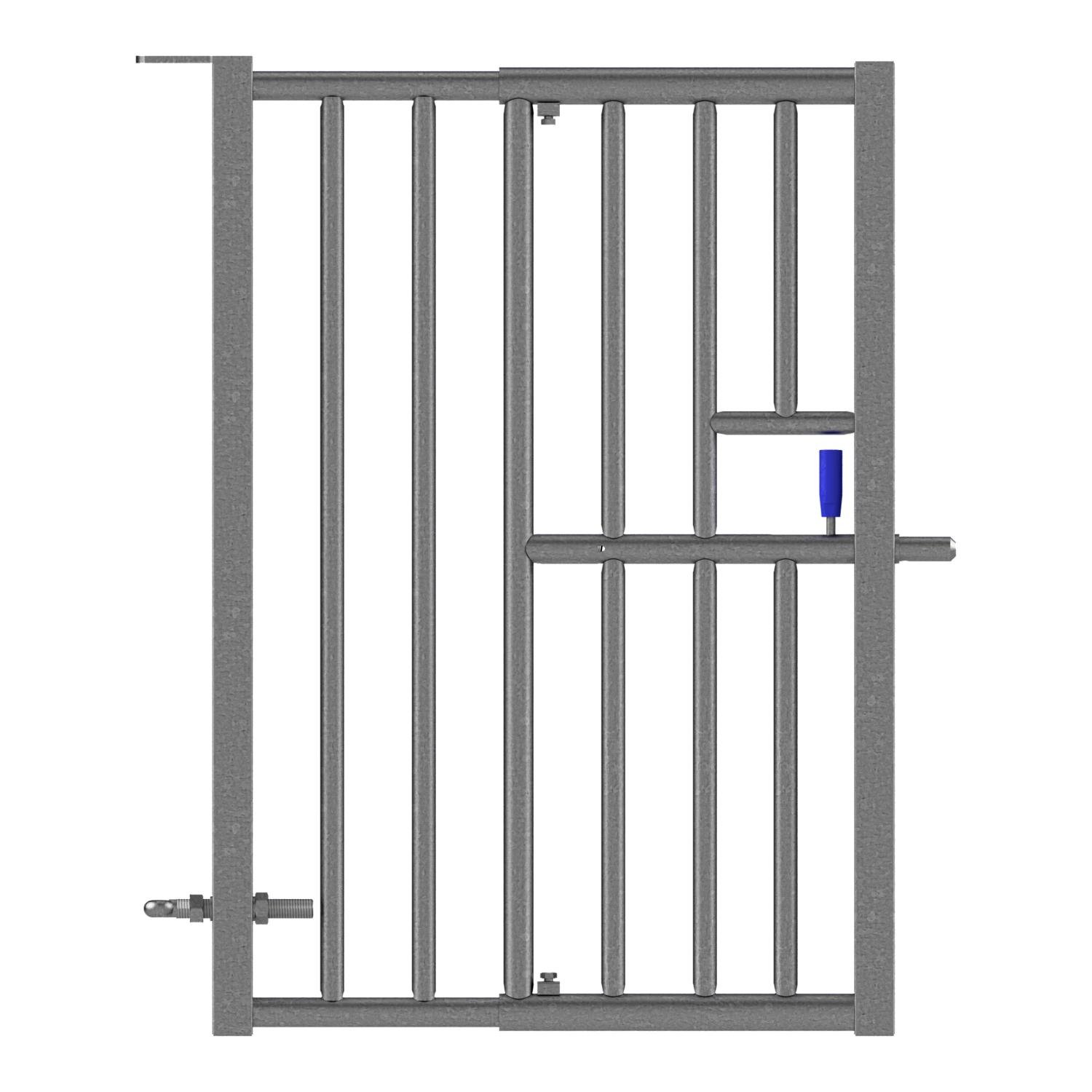 Porte de séparation à barreaux verticaux