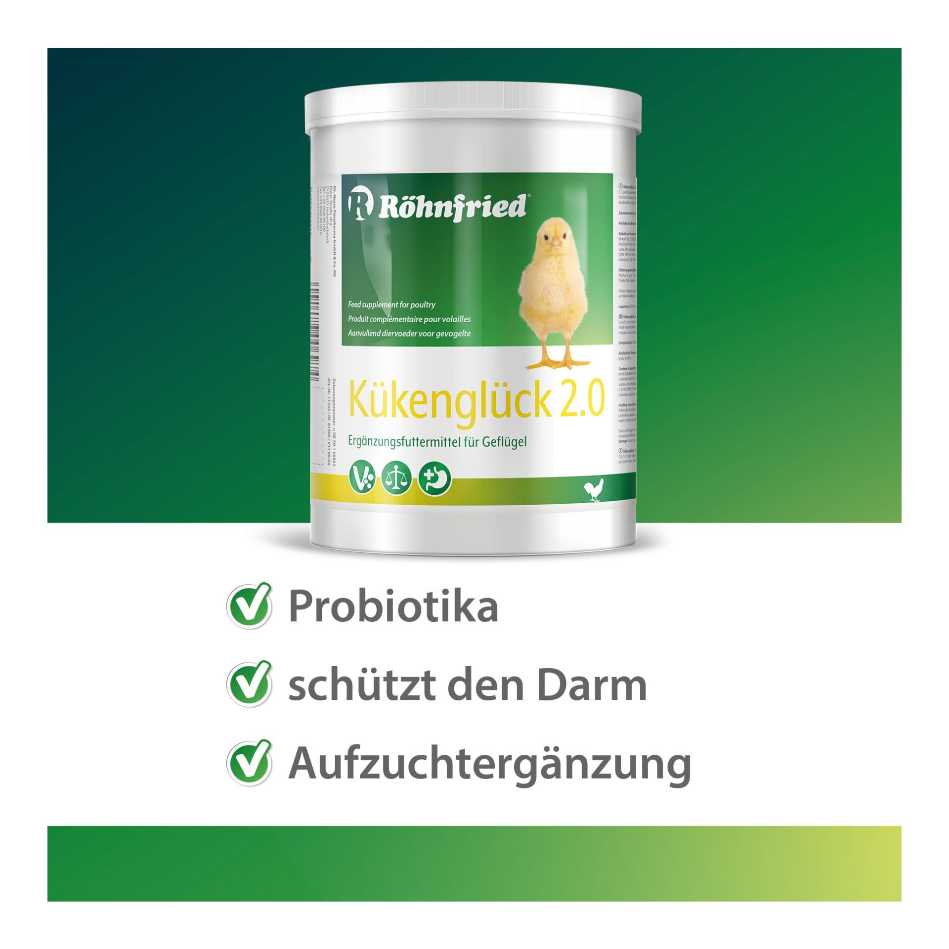 Kükenglück 2.0 - Ergänzungsfuttermittel für Küken