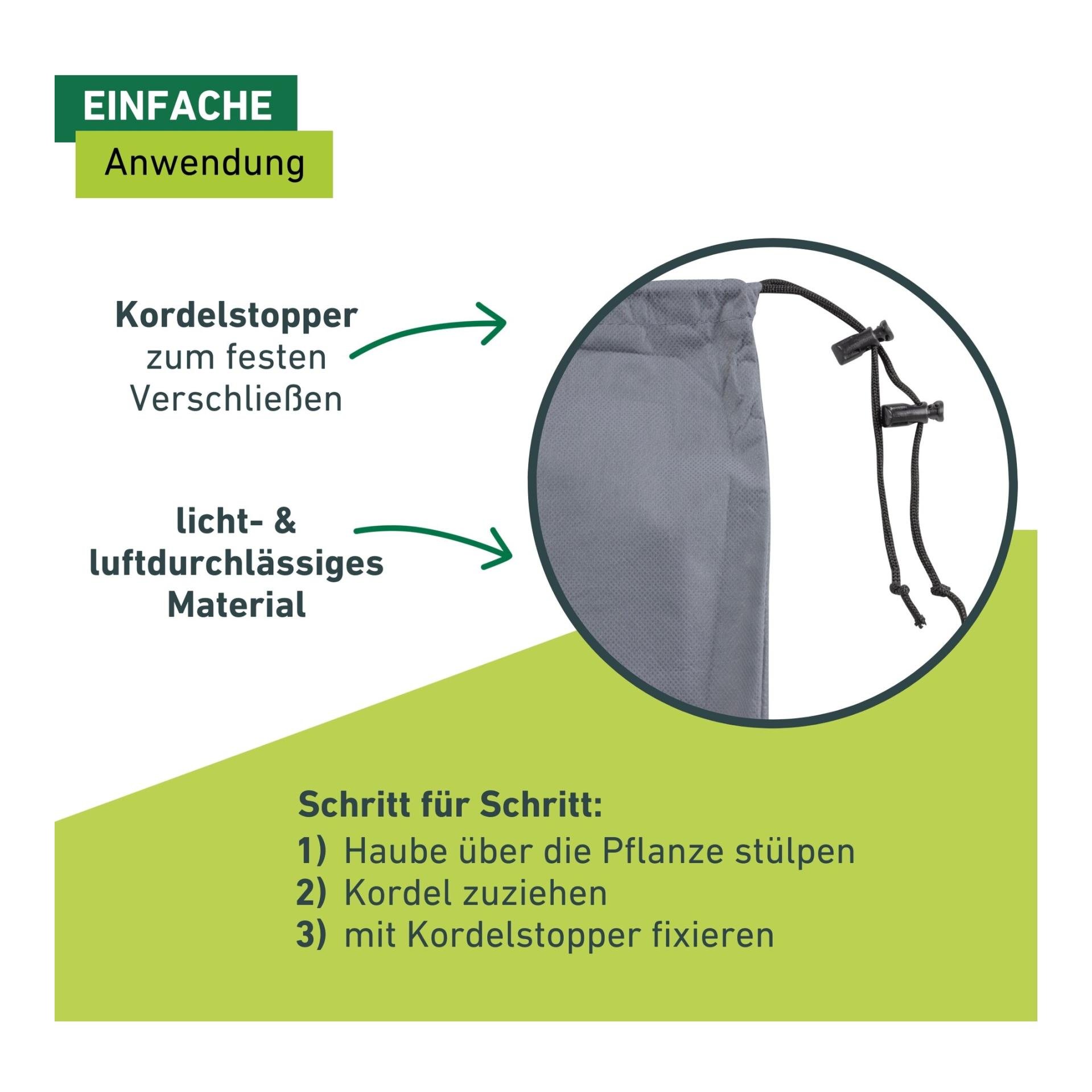 Winter-Deko-Vlieshaube PROTECT Hello Winter