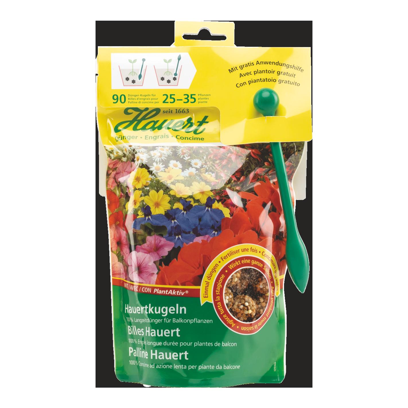 Hauertkugeln für Balkonpflanzen