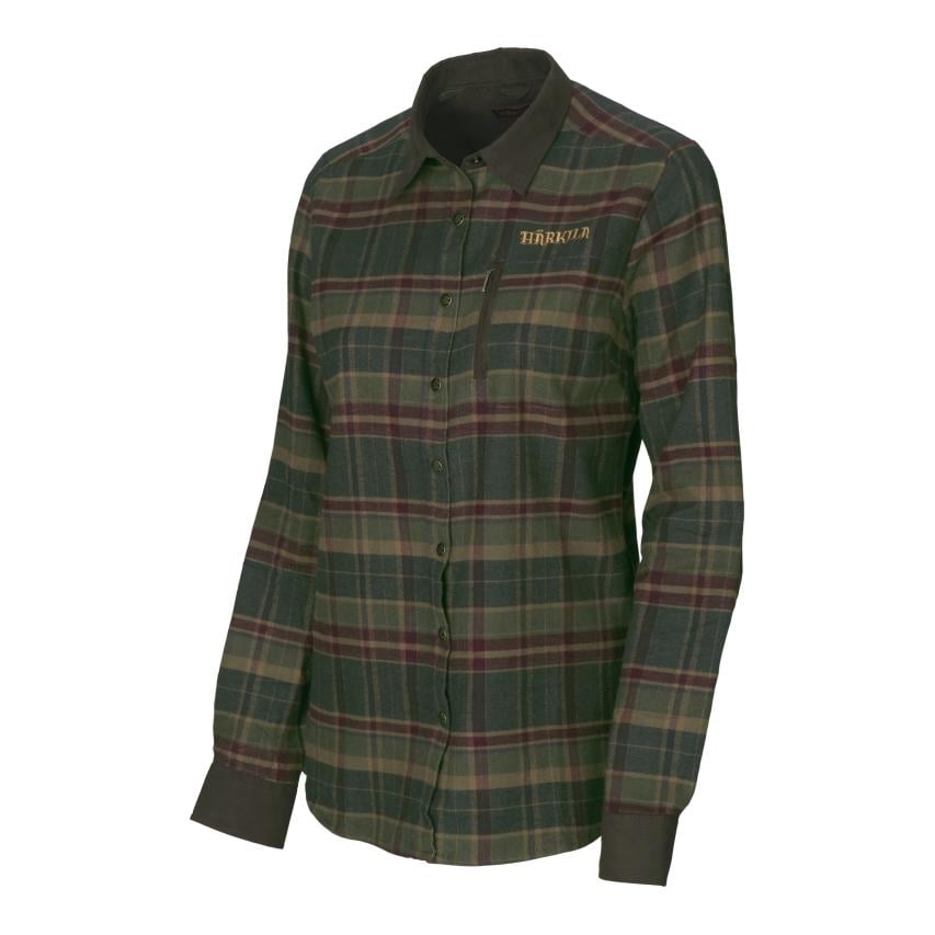 Image of Härkila Pajala Lady Bluse - rosin green check bei Hauptner.ch